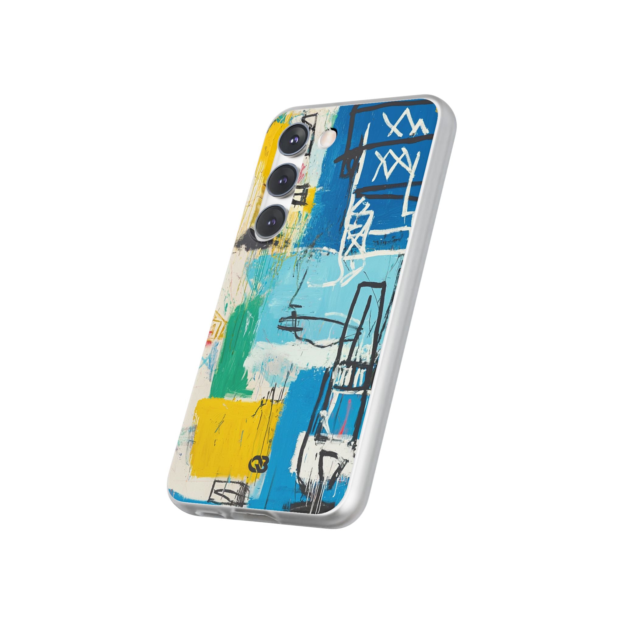 Azure Urban Scribble · Soft Phone Case for Samsung