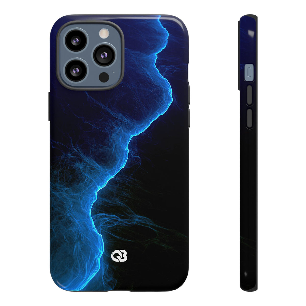 Electric Azure Drift · Tough Phone Case for iPhone · Blue