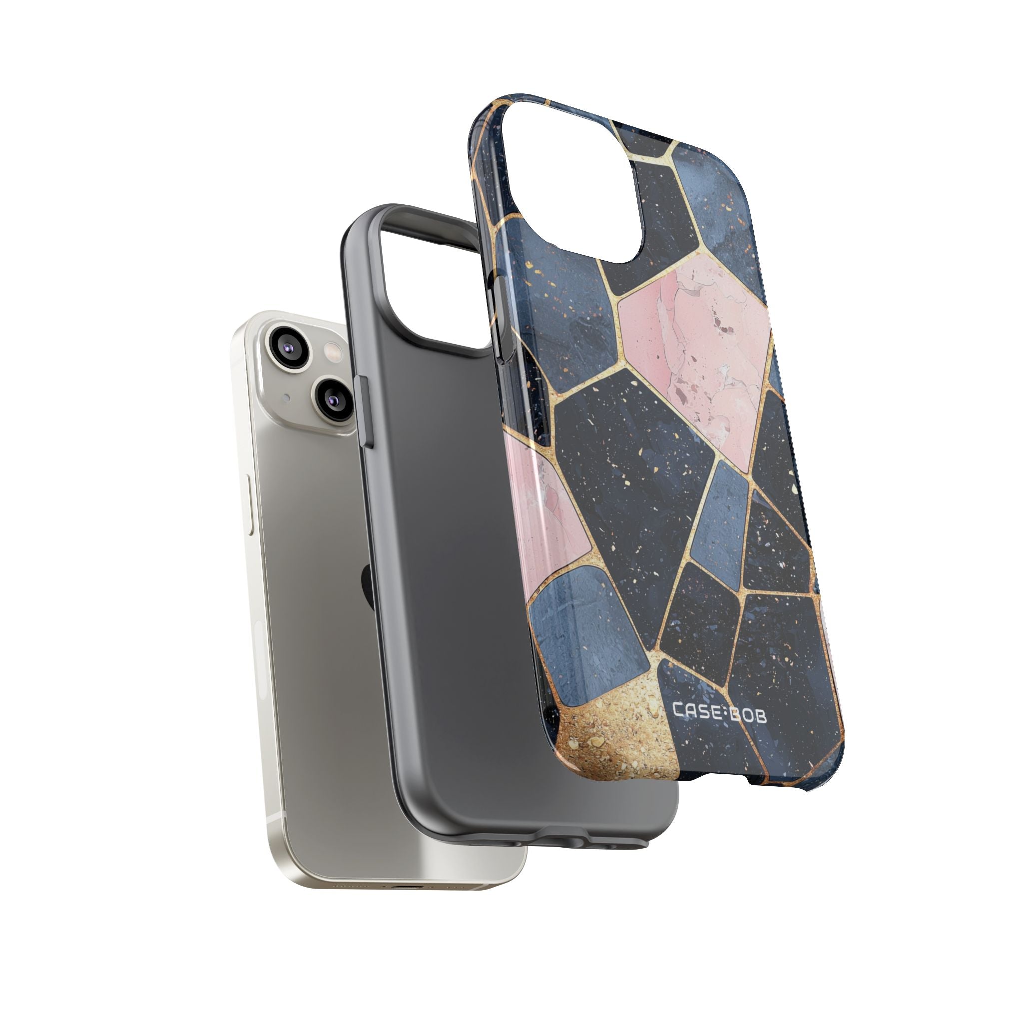 Golden Mosaic iPhone 14 Cover - Tough