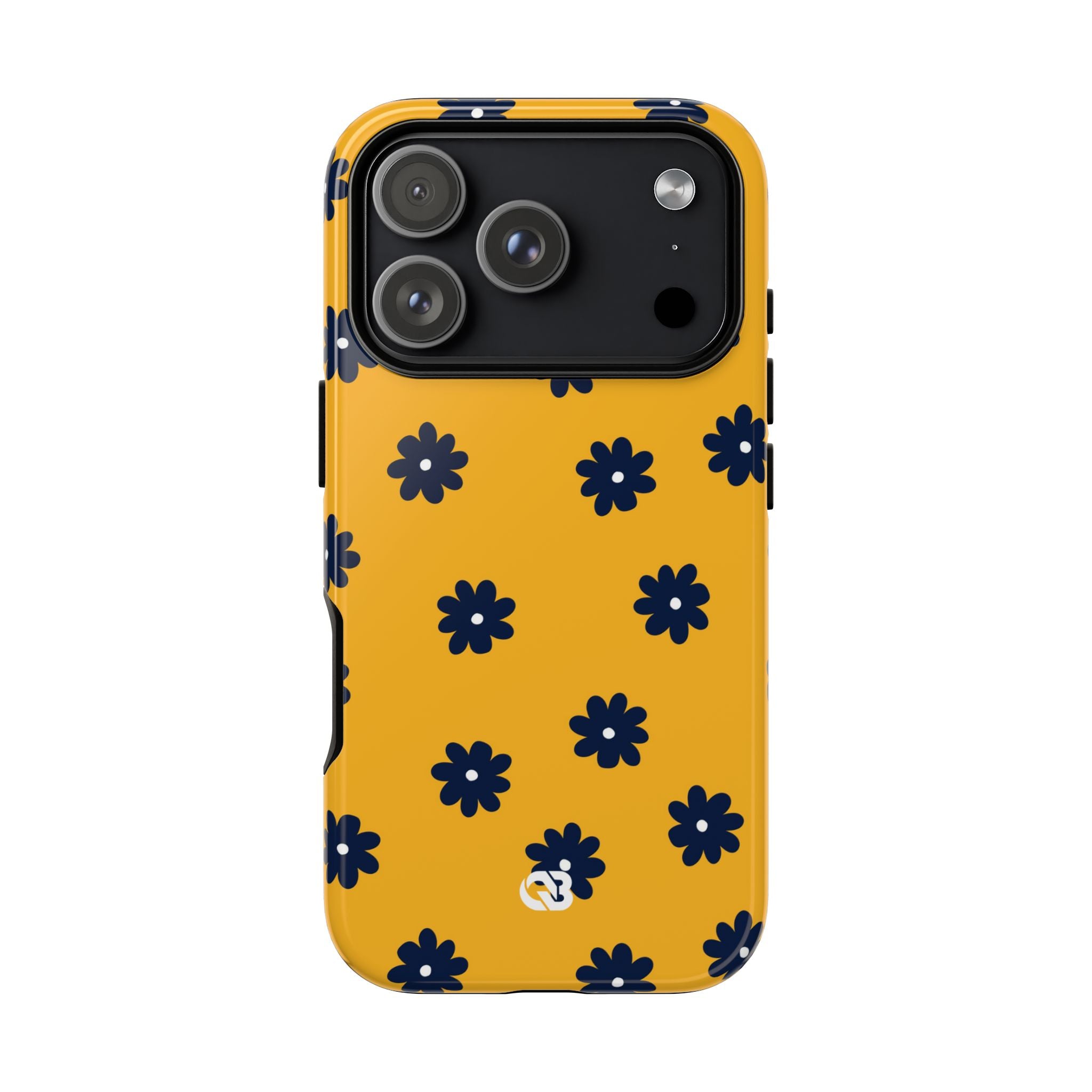 Navy Daisy Mustard · Tough Phone Case for iPhone