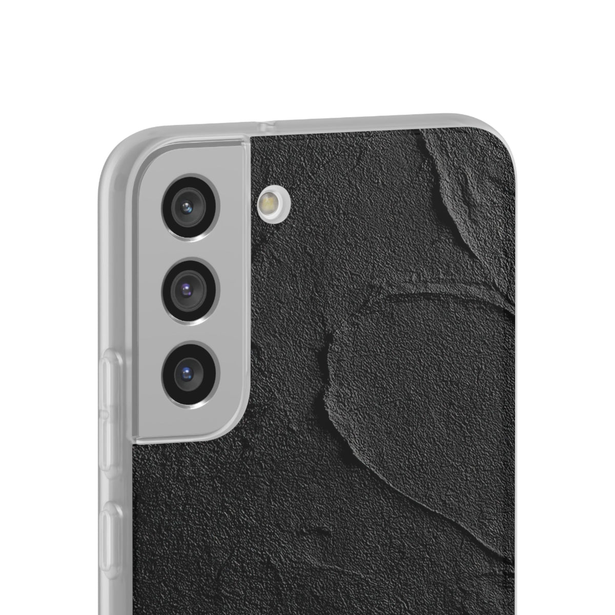 Obsidian Stucco Relief · Lite Phone Case for Samsung · Black
