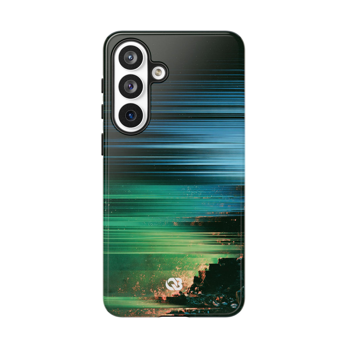 Digital Shoreline Drift · Tough Phone Case for Samsung · Teal