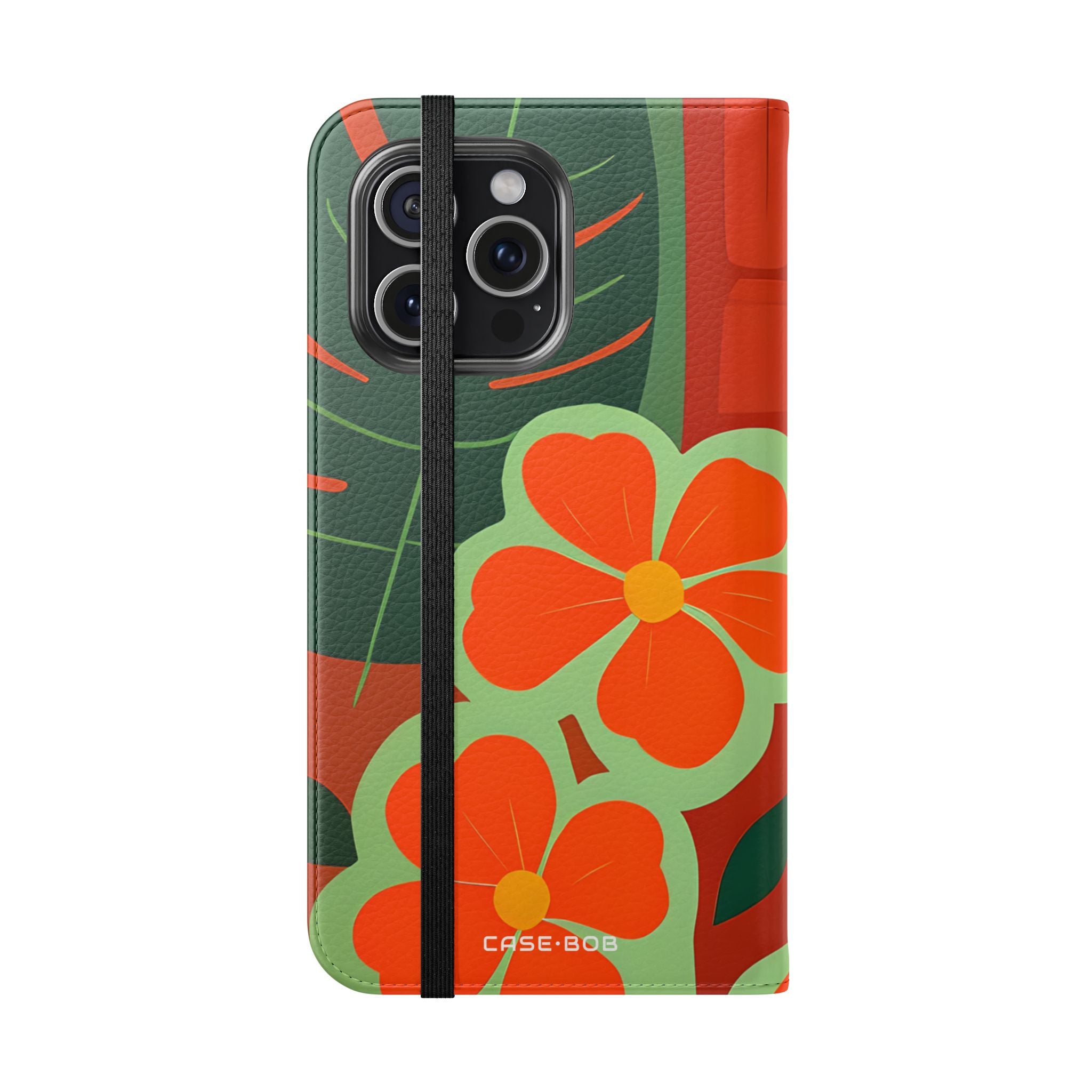 Orange Blossom Mosaic - iPhone 15 Pro Max Case - Wallet