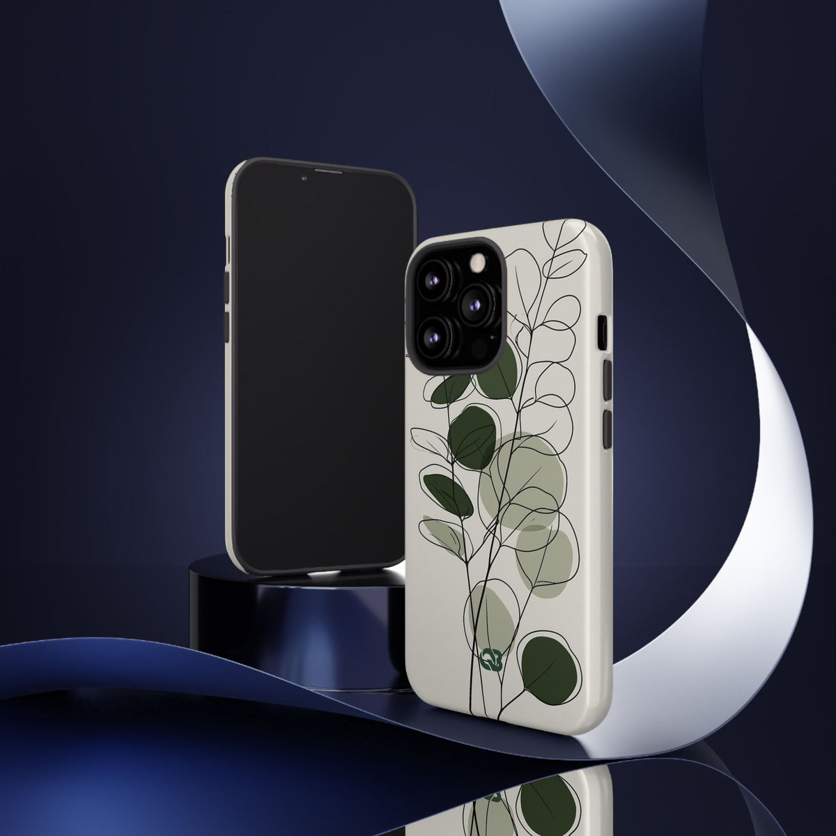 Eucalyptus Foliage Study · Tough Phone Case for iPhone · Green