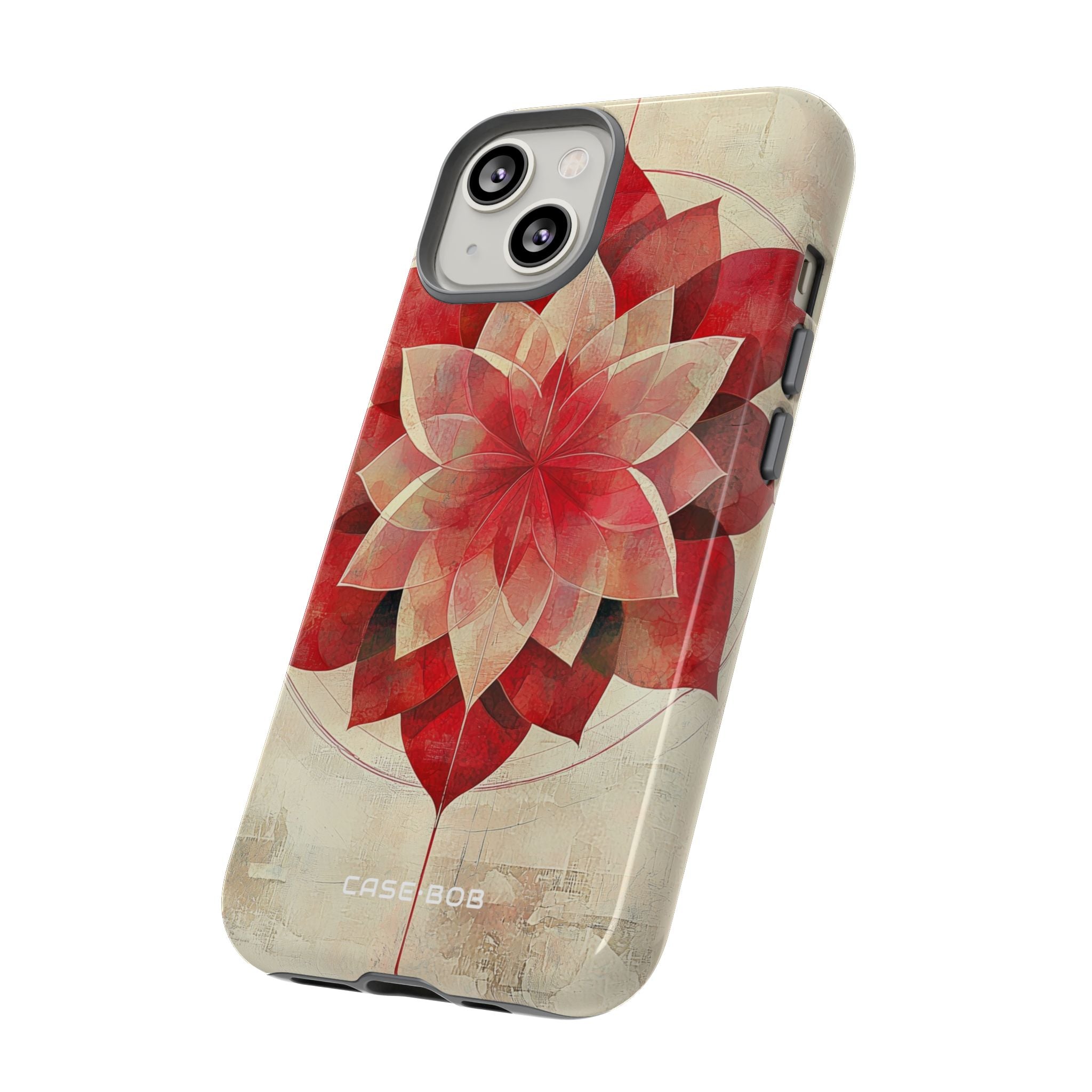 Crimson Bloom iPhone 14 Cover - Tough