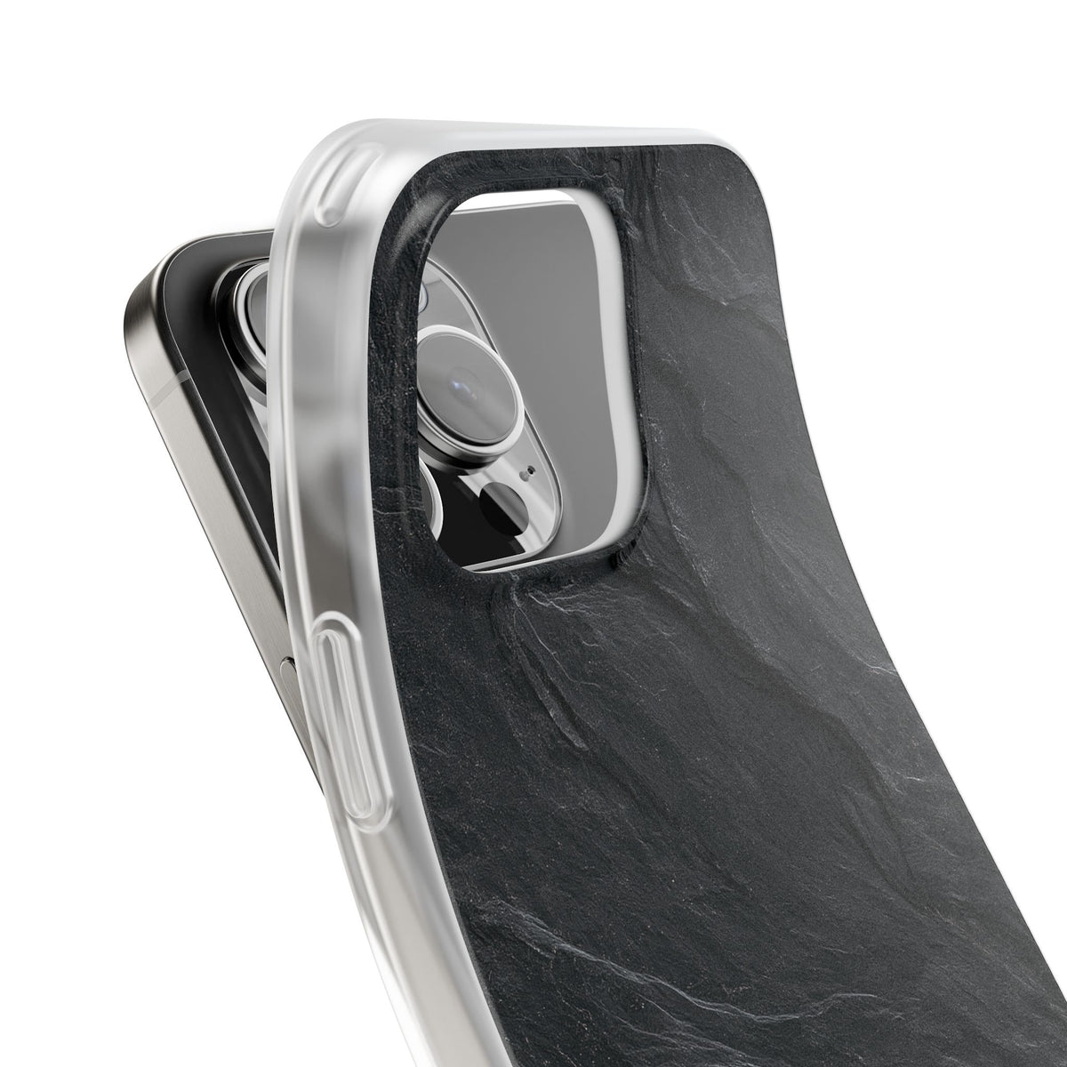 Black Lite Phone Case for iPhone - Midnight Slate Ridge