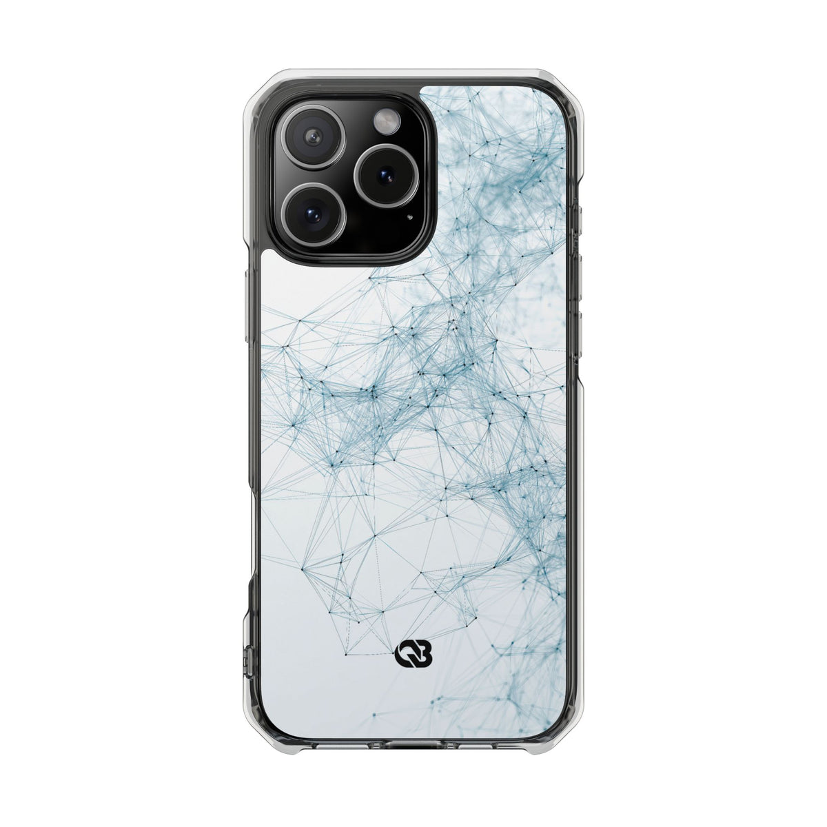 Blue Impact MagSafe Phone Case for iPhone - Glacial Neural Web