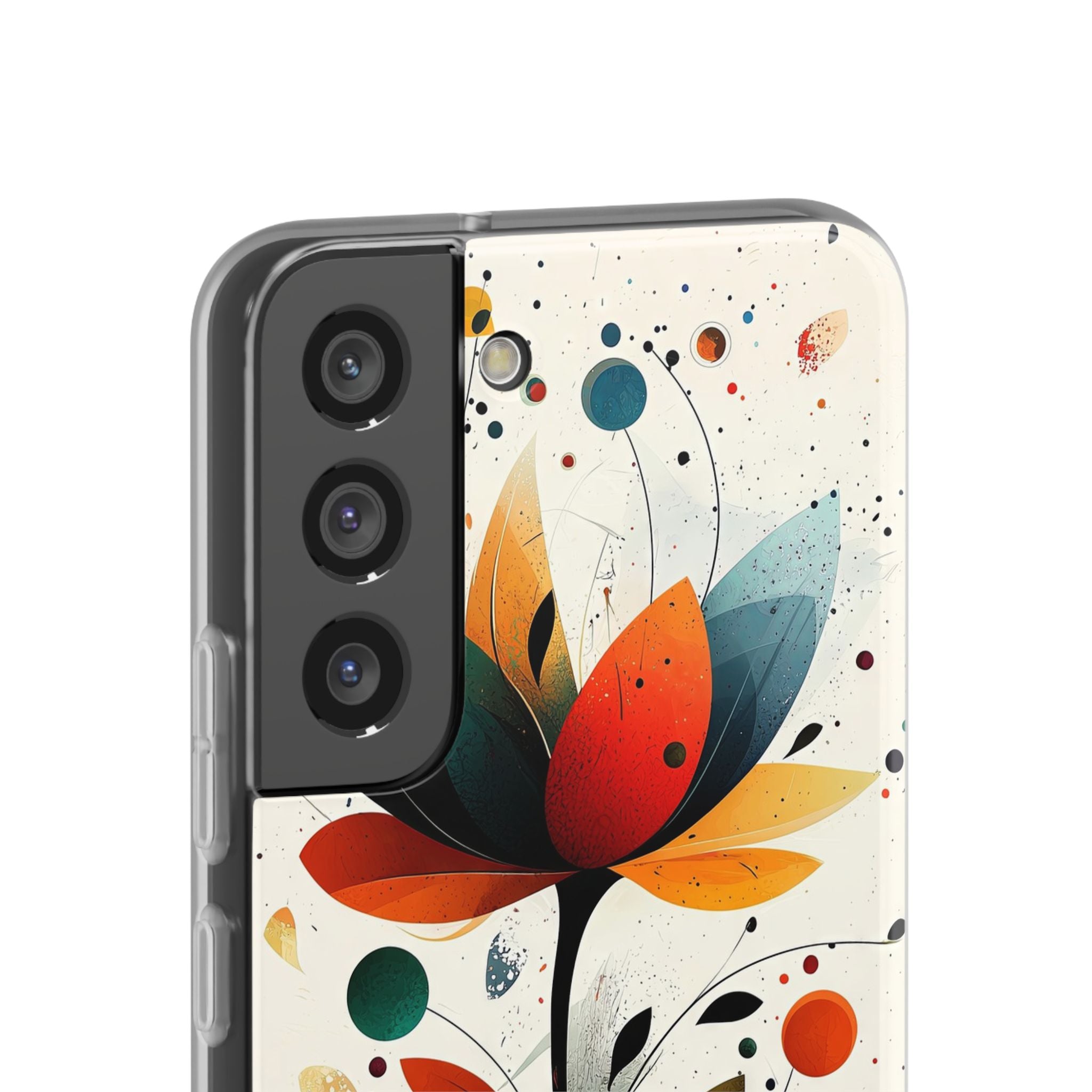 Burnt Petal Abstract · Soft Handyhülle für Samsung