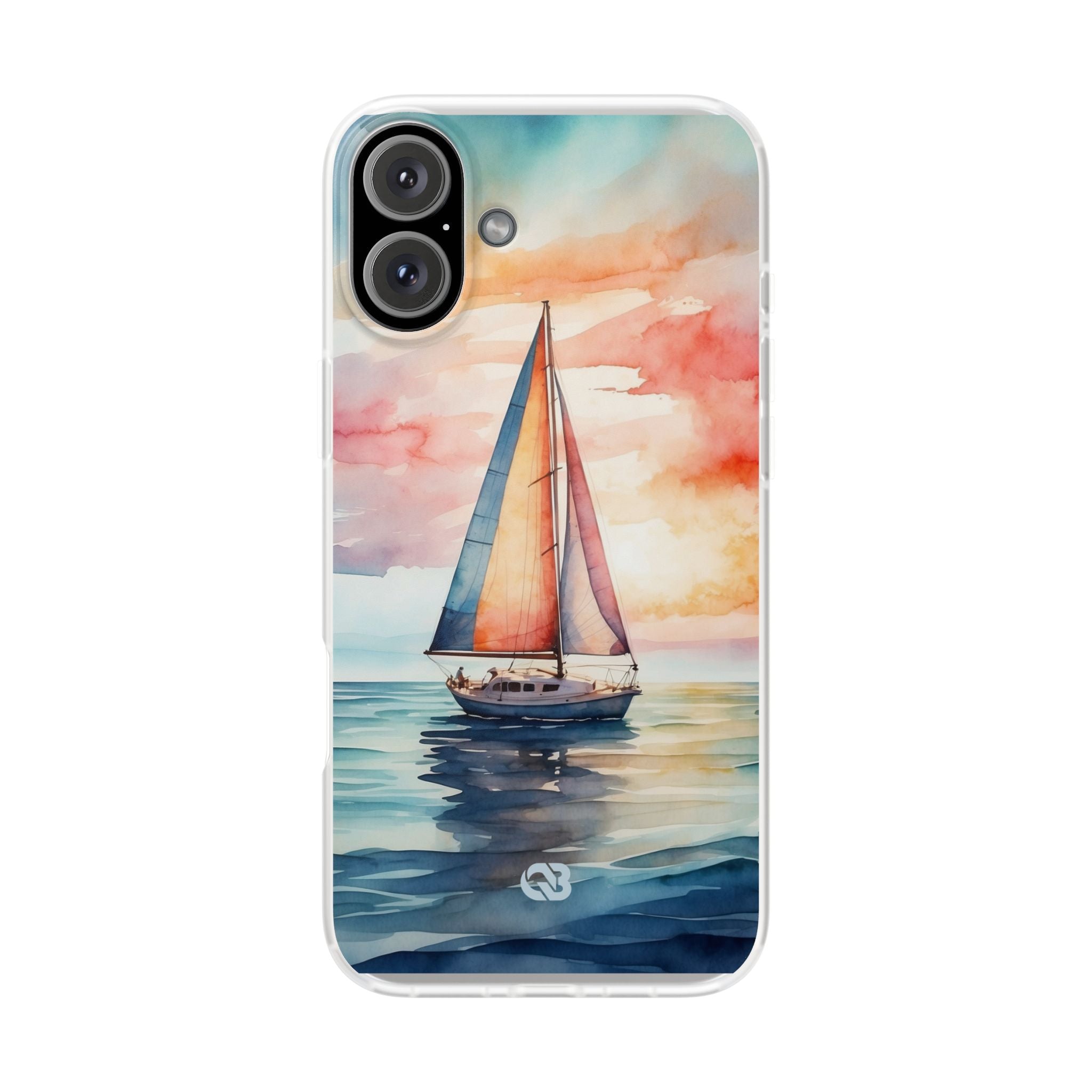 Crimson Horizon Sail · Soft Hoesje voor iPhone