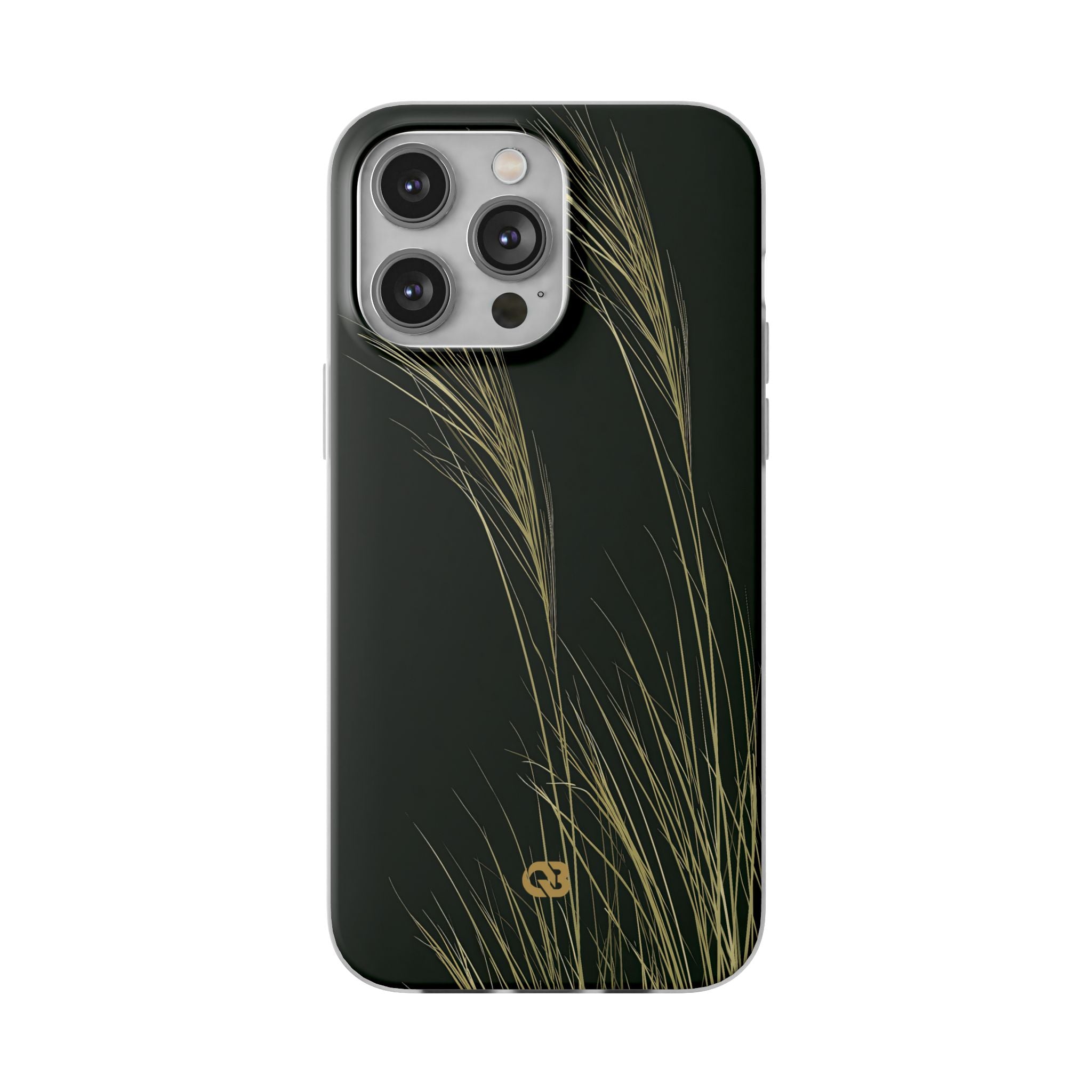 Green Lite Phone Case for iPhone - Midnight Gilded Grass