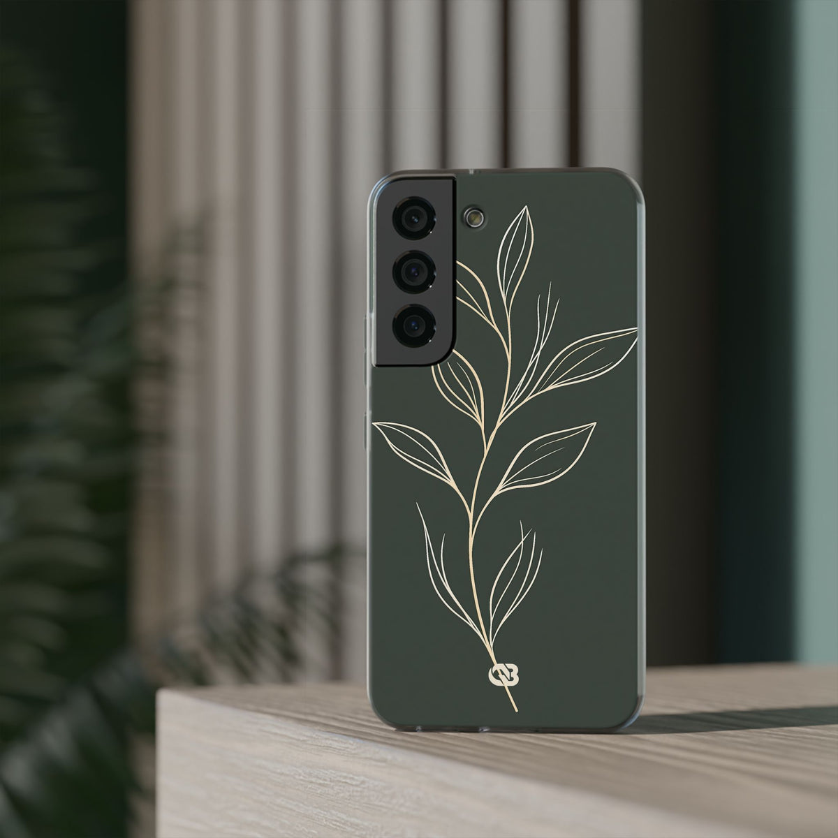 Minimal Botanical Stem · Lite Phone Case for Samsung · Green