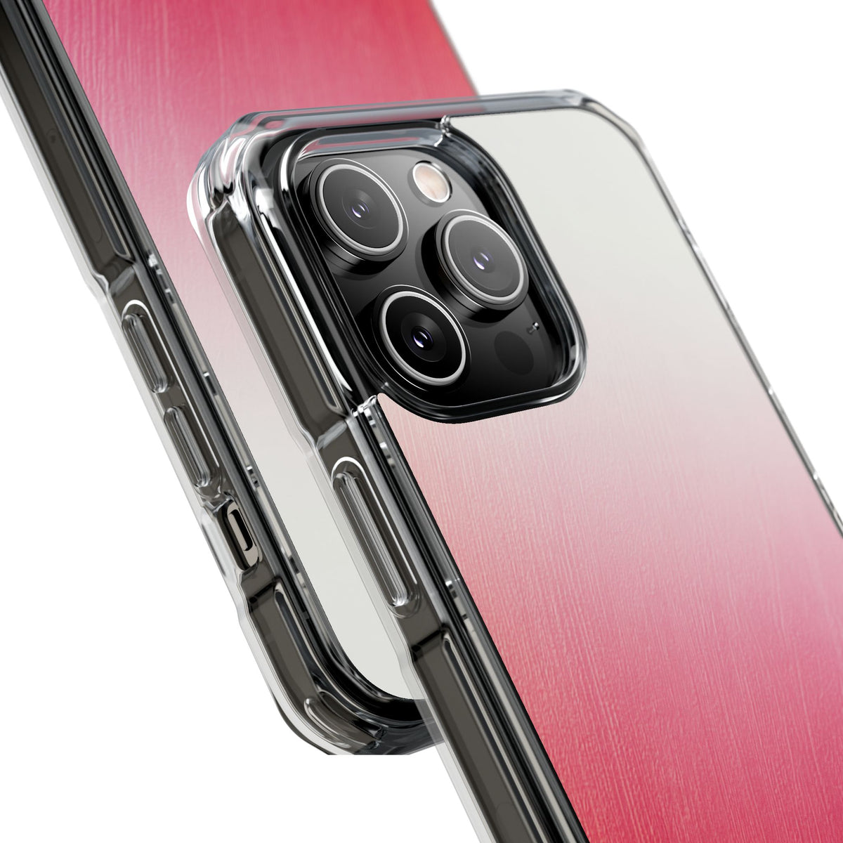 Rose Haze · Clear Impact Magnetic Phone Case for iPhone · Pink