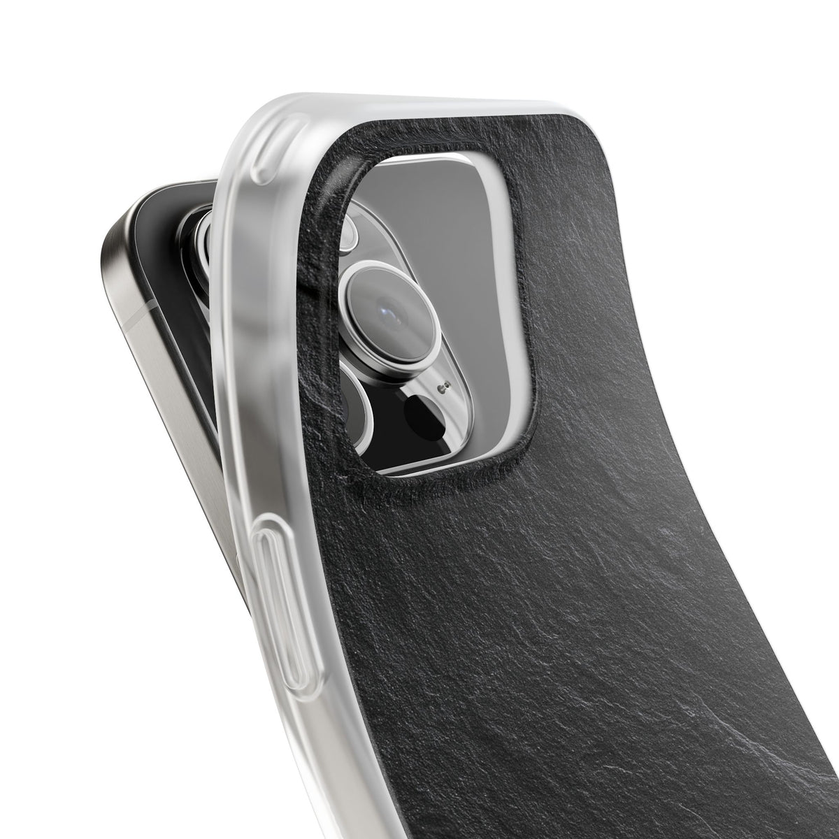 Black Lite Phone Case for iPhone - Raw Obsidian Slate