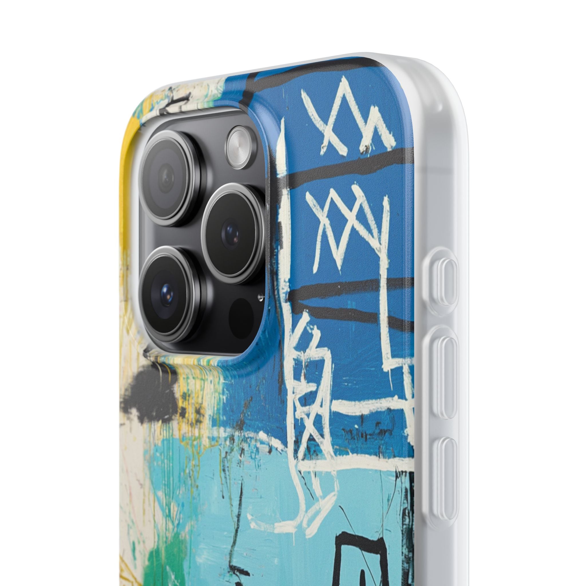 Azure Urban Scribble · Soft Phone Case for iPhone