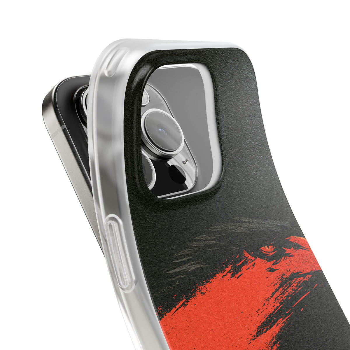 Crimson Raptor Noir · Lite Phone Case for iPhone · Black