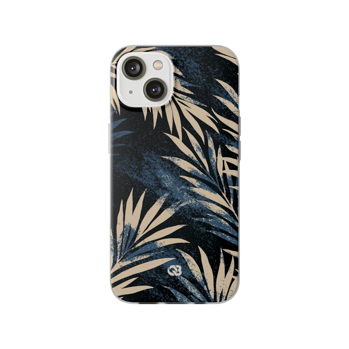Blue Lite Phone Case for iPhone - Indigo Sandstone Palm
