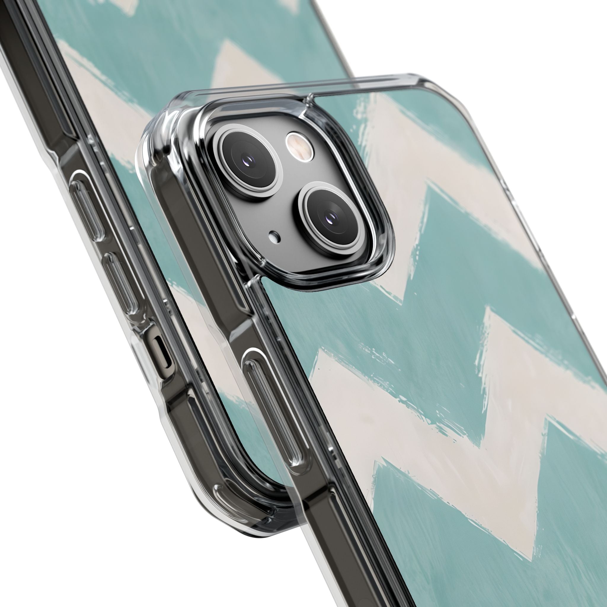 Teal Painted Chevron · Custodia Impact per iPhone · Magsafe