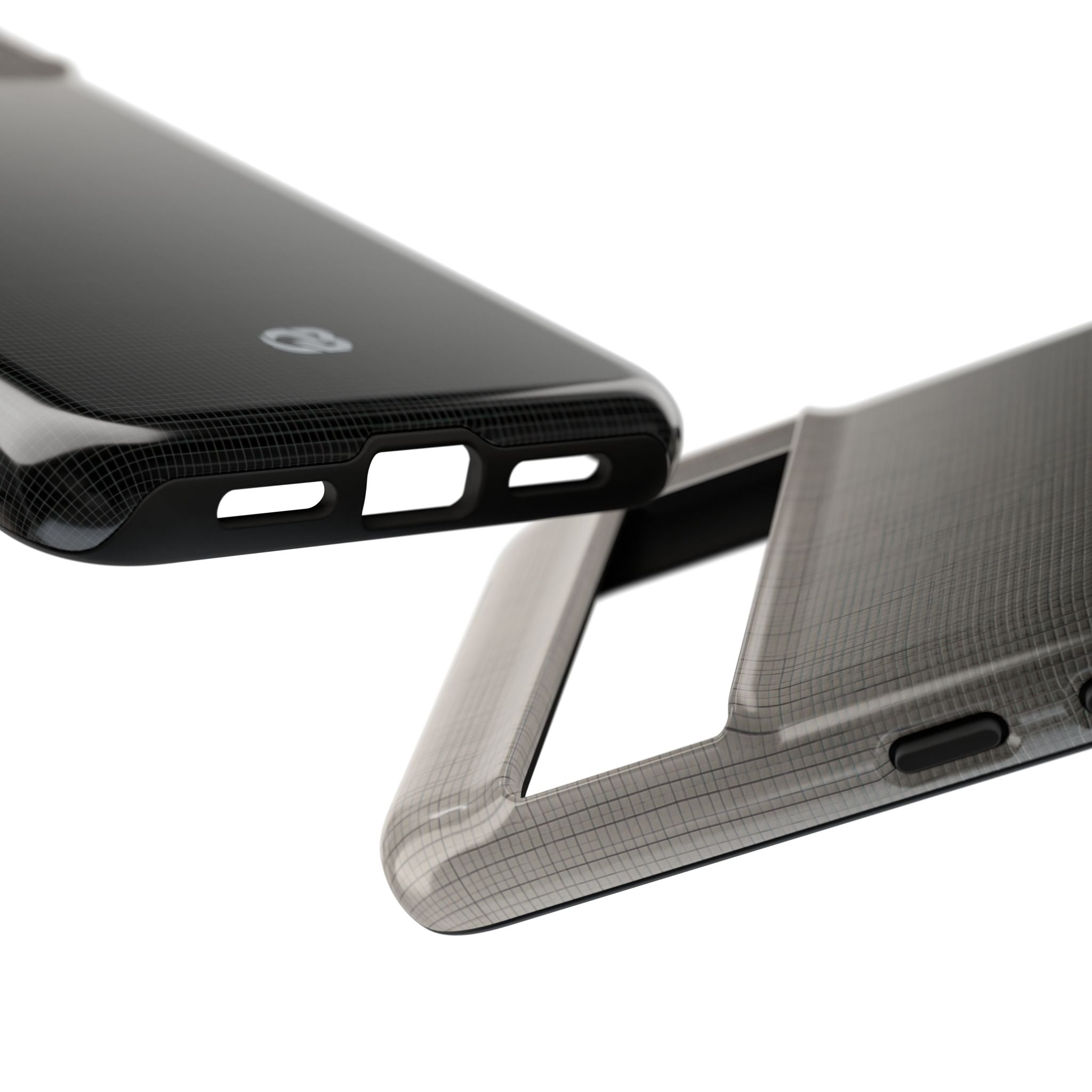 Grey Tough Phone Case for Google Pixel - Faded Sand Mesh