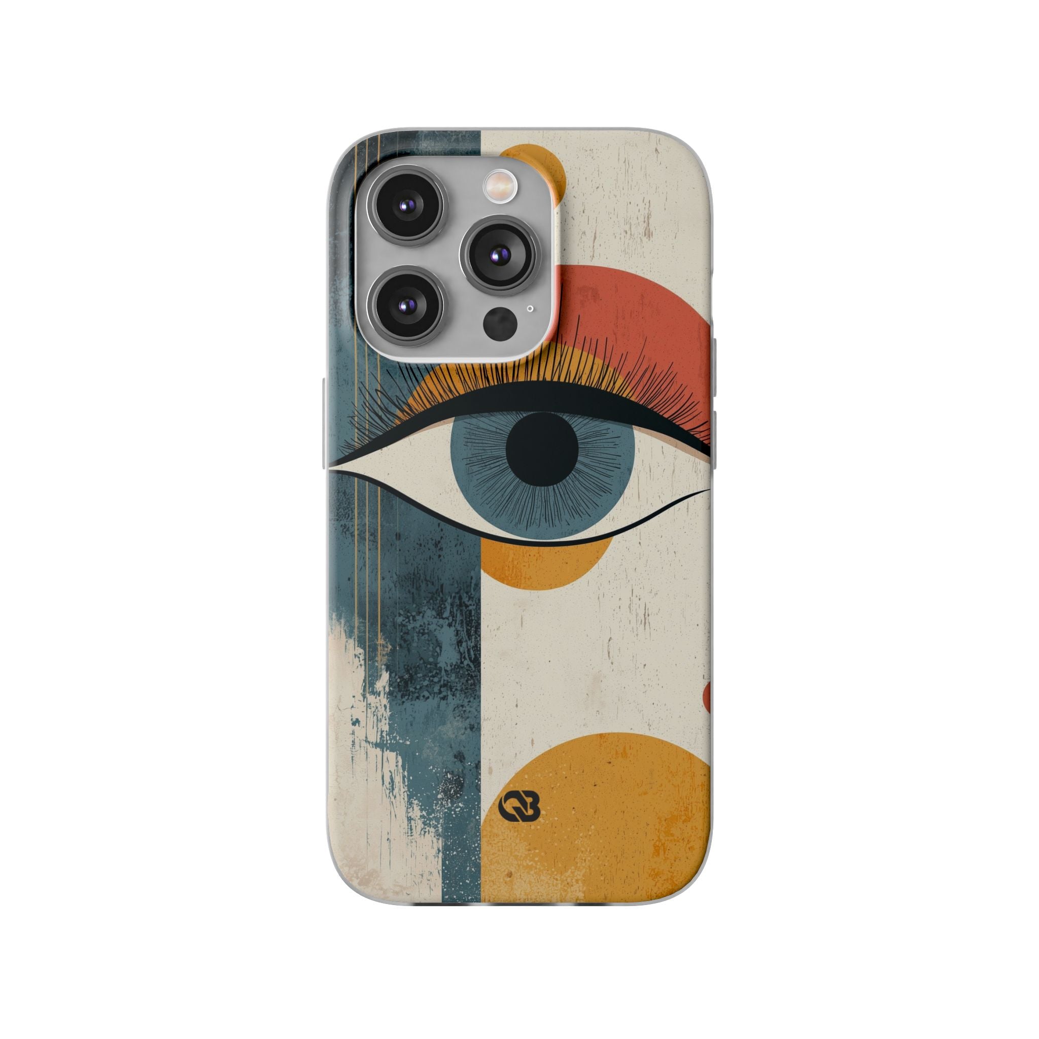 Distressed Azure Ocular · Soft Phone Case for iPhone