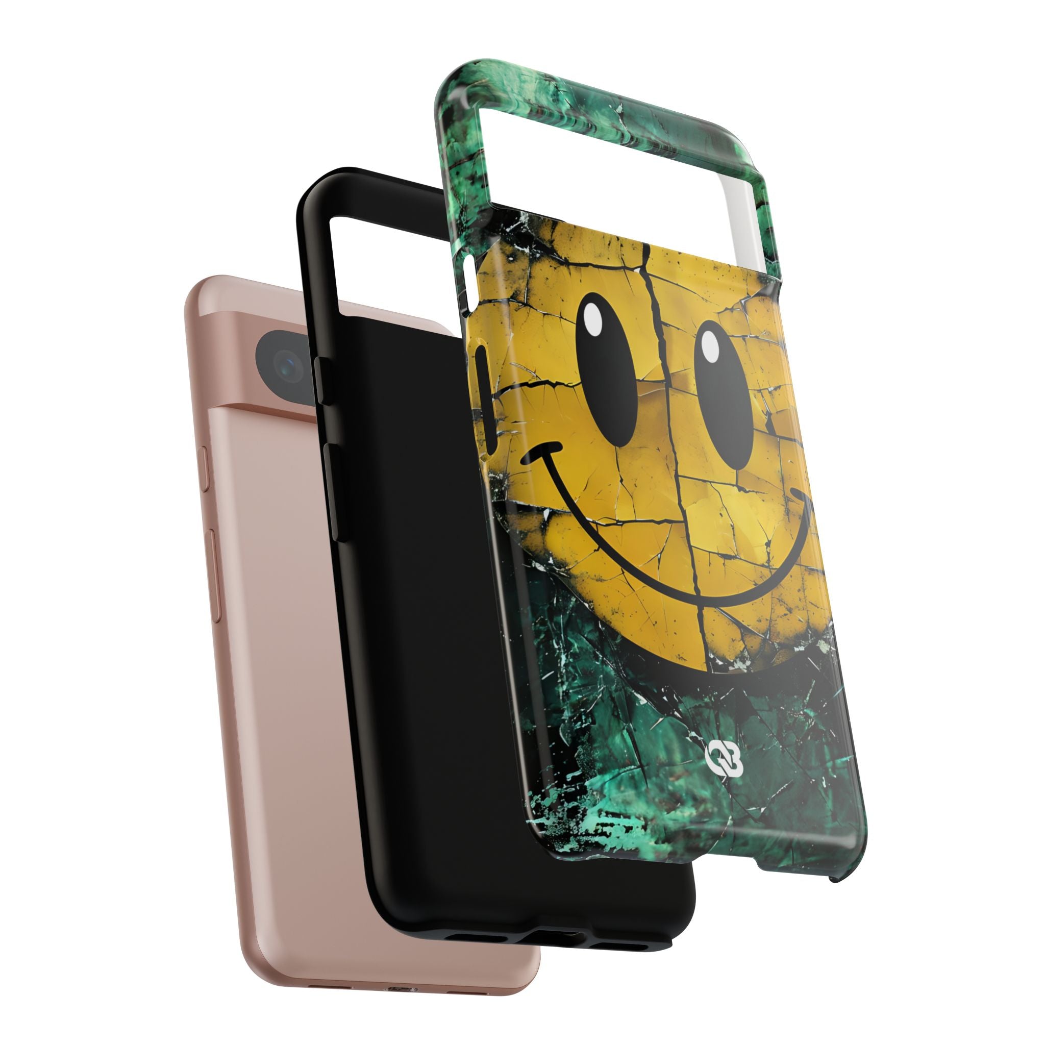 Fractured Yellow Grin · Tough Phone Case for Google Pixel