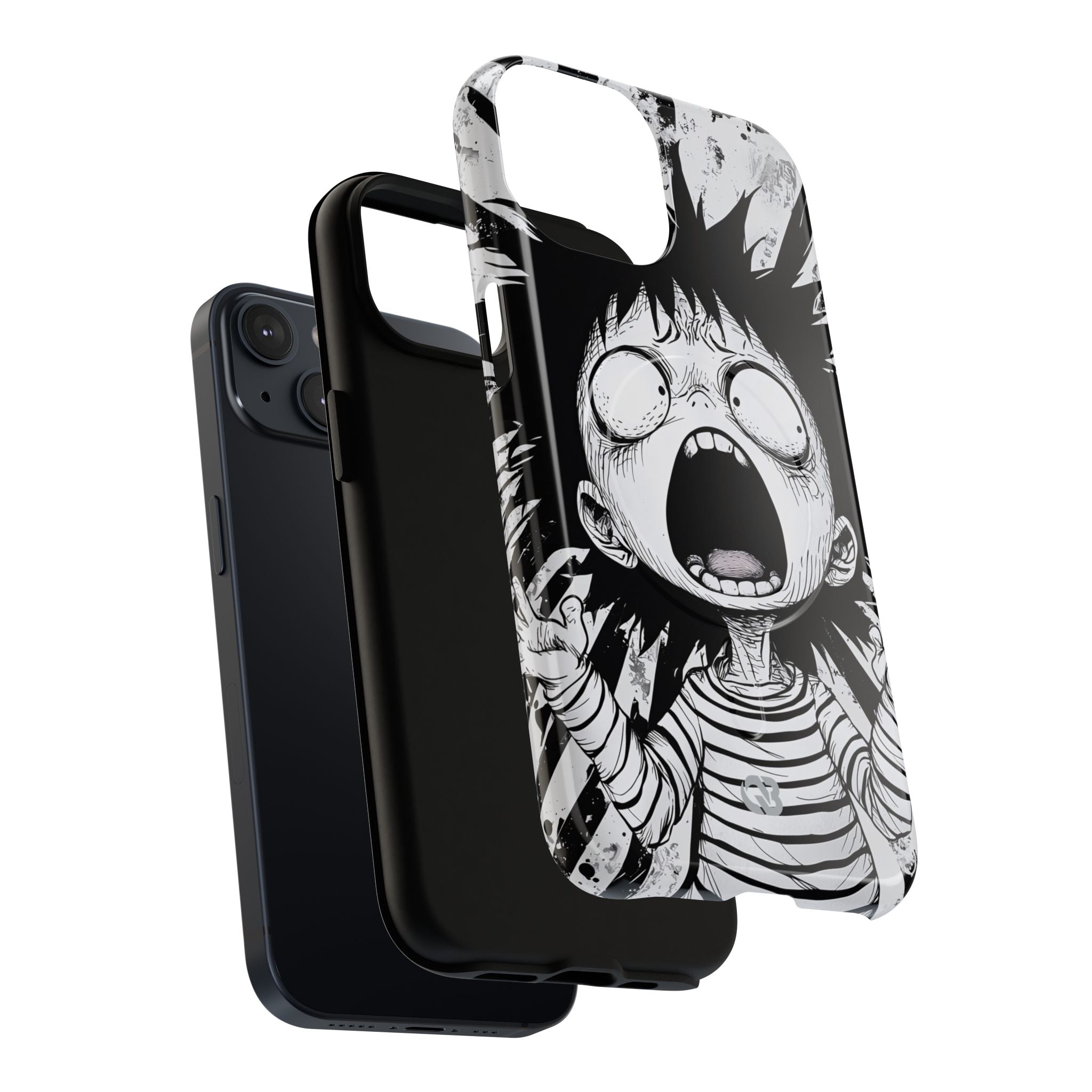 Chaotic Monochrome Scream · Tough+ Fundas para teléfono para iPhone · Magsafe