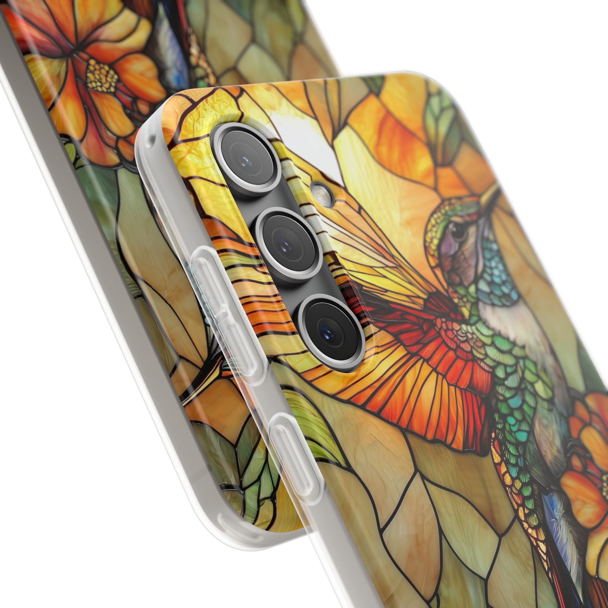 Amber Glass Hummingbird · Soft Custodia per Samsung