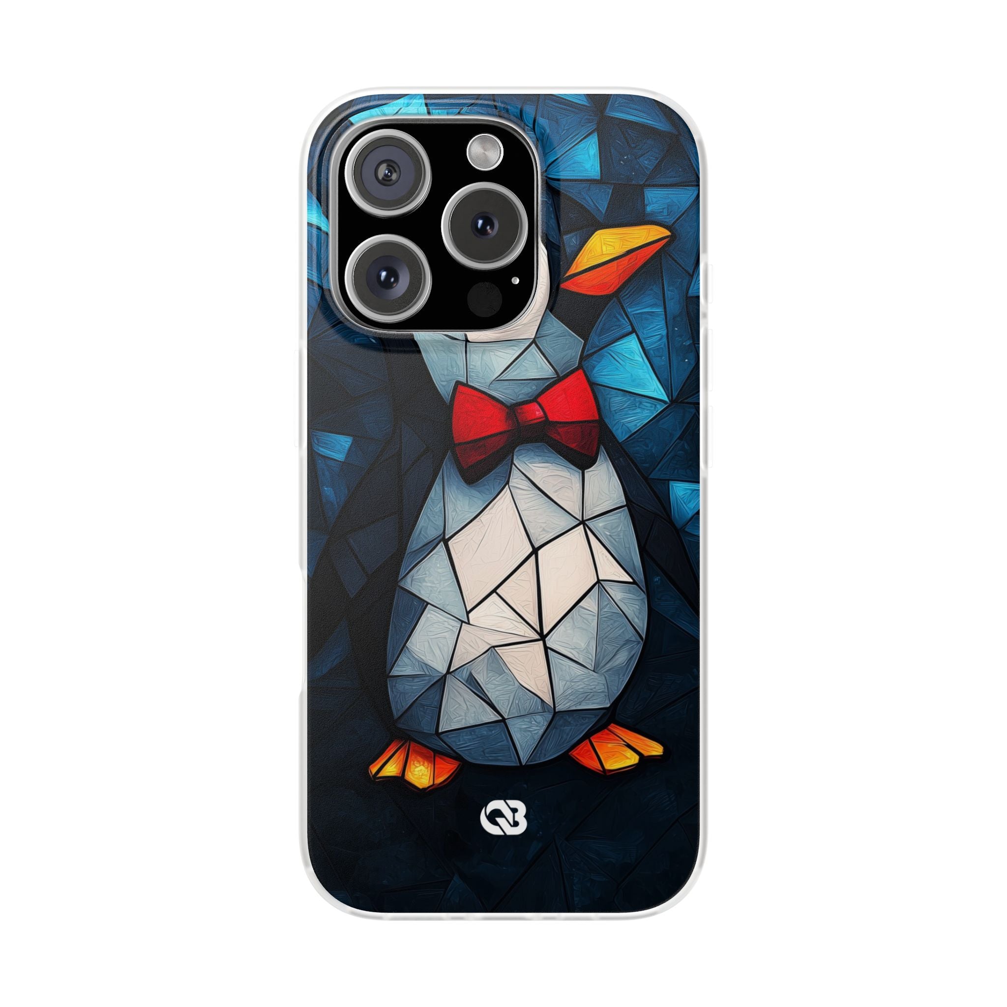 Mosaic Bowtie Penguin · Soft Phone Case for iPhone