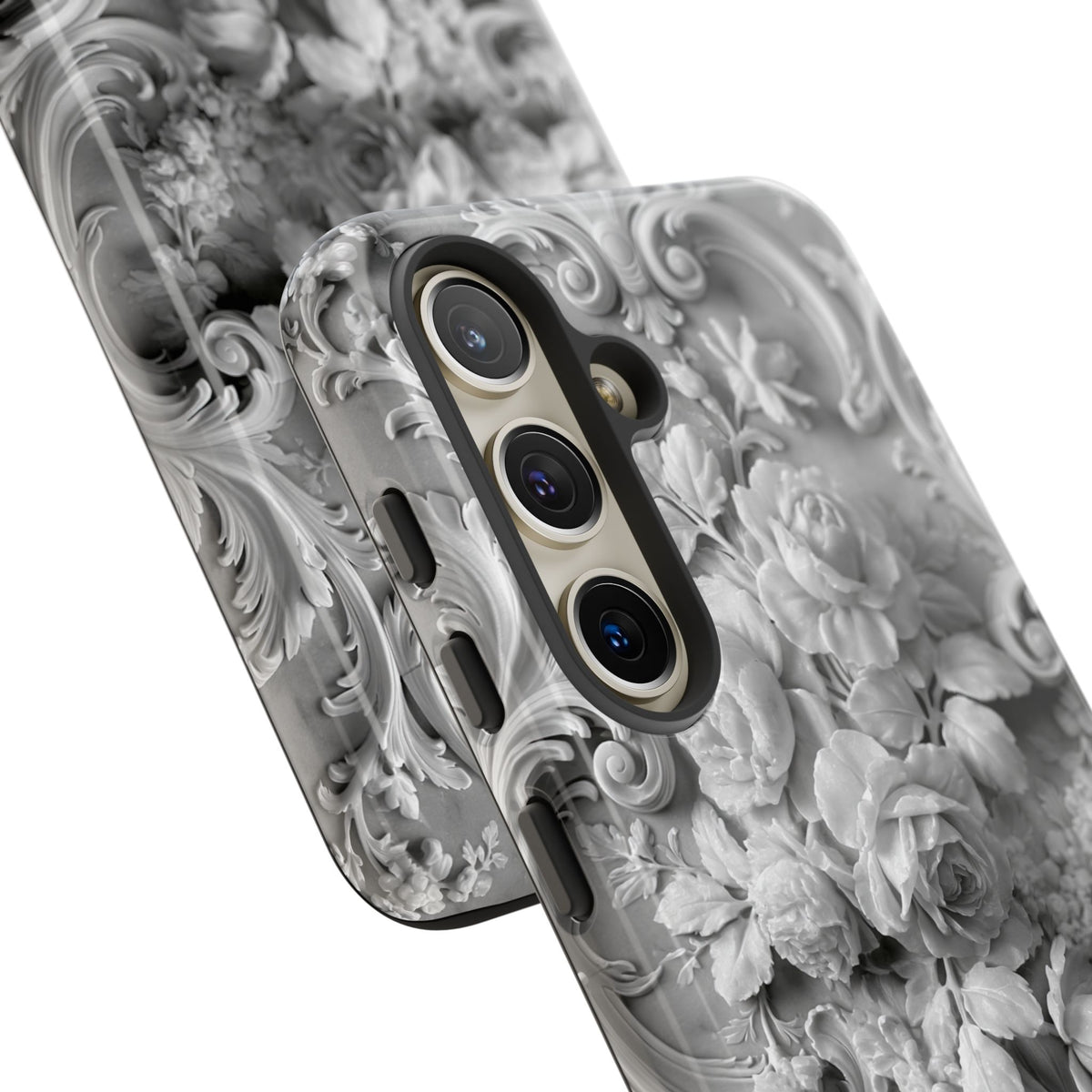 Rococo Marble Rose · Tough Phone Case for Samsung · White