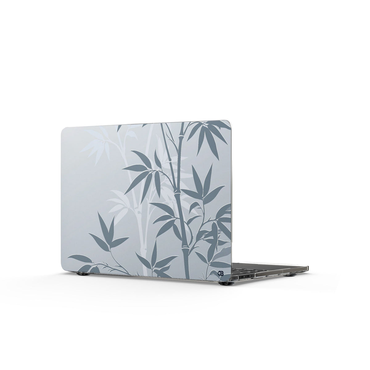 Misty Bamboo Grove · Clear Hard Case for MacBook · Blue