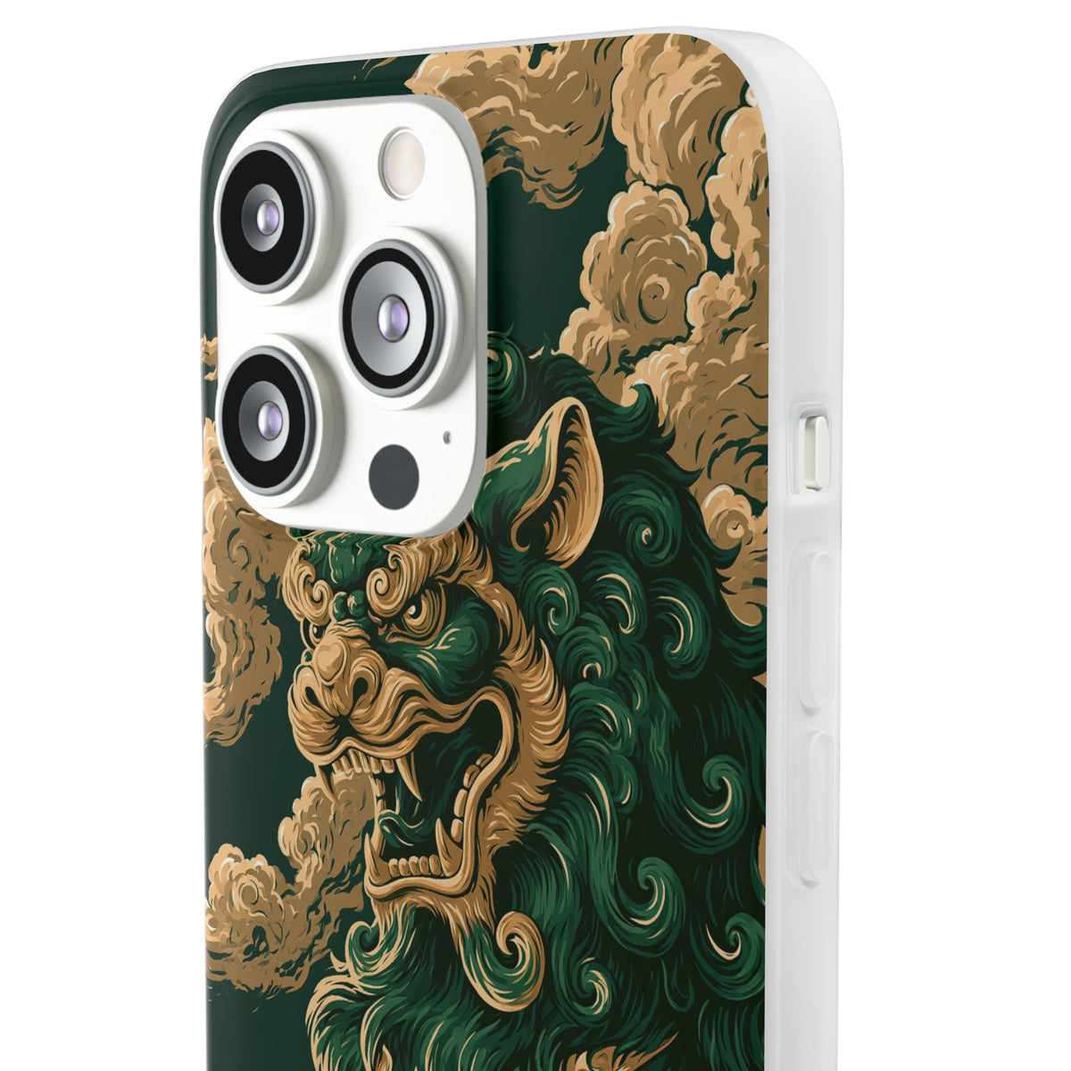 Imperial Guardian Lion · Lite Phone Case for iPhone · Green