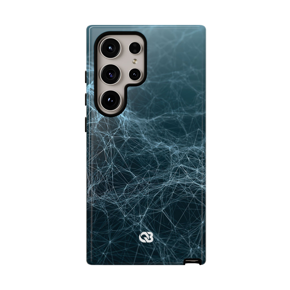 Teal Tough Phone Case for Samsung - Arctic Neural Mesh