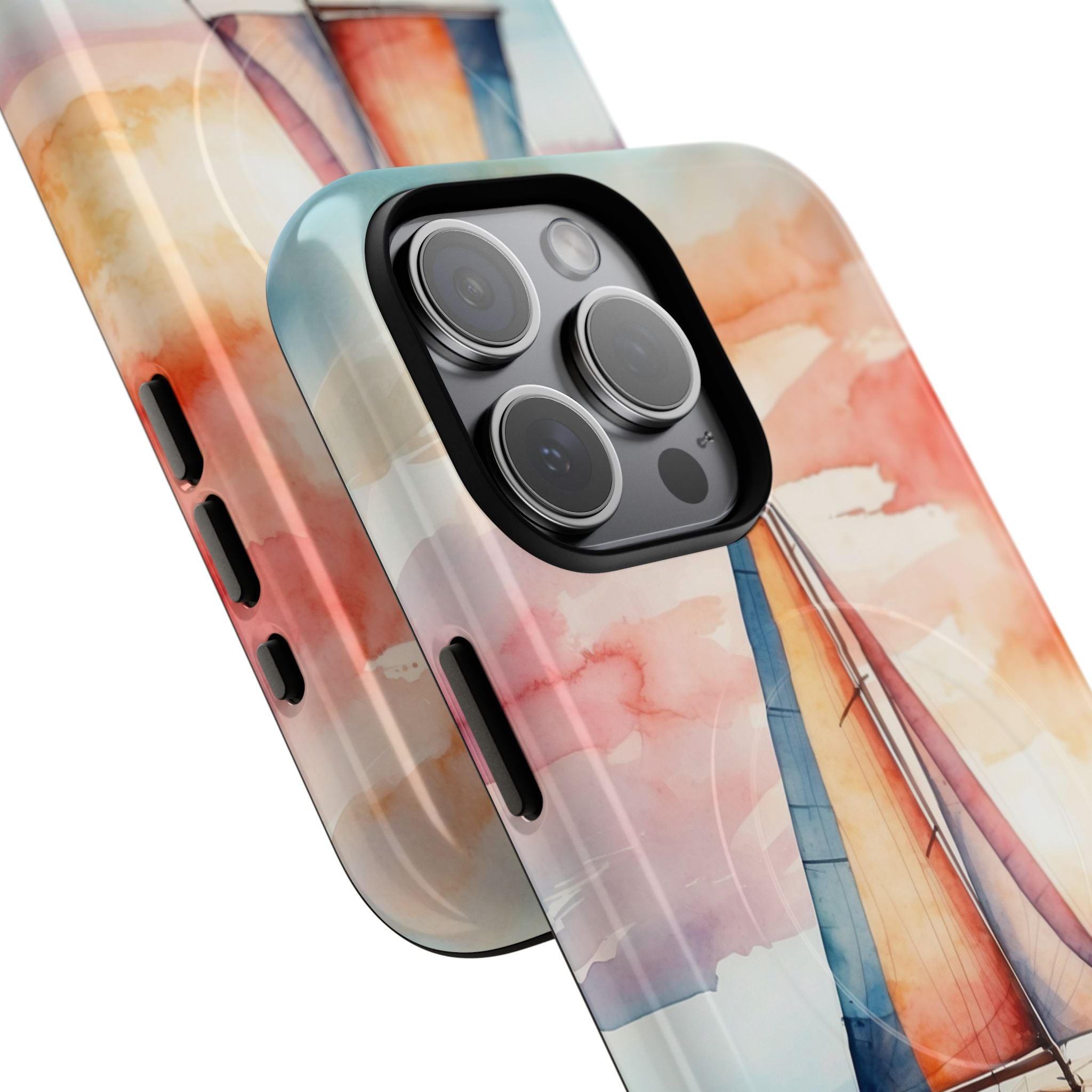 Crimson Horizon Sail · Tough+ Phone Case for iPhone · Magsafe