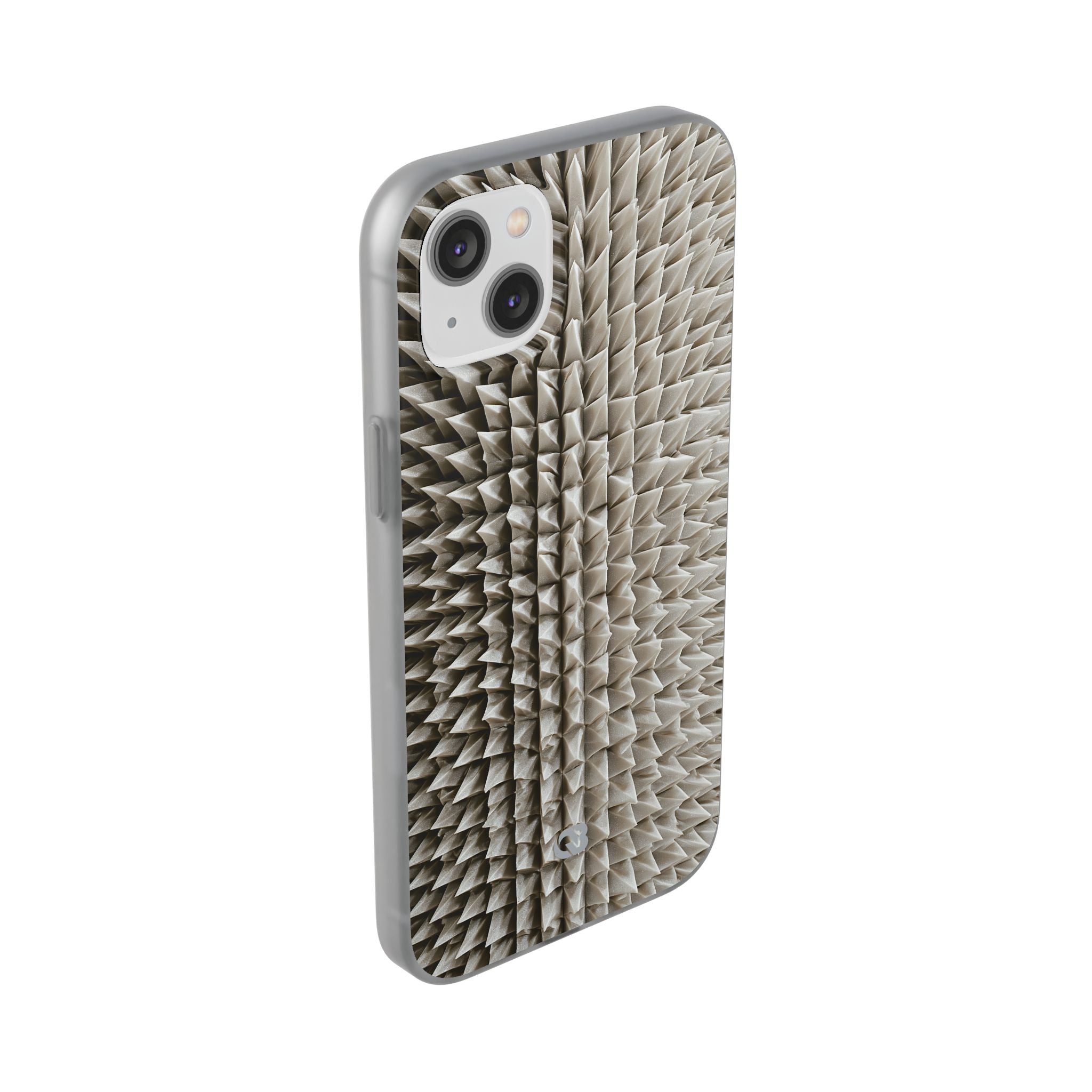 Beige Lite Phone Case for iPhone - Bone Spiked Grid