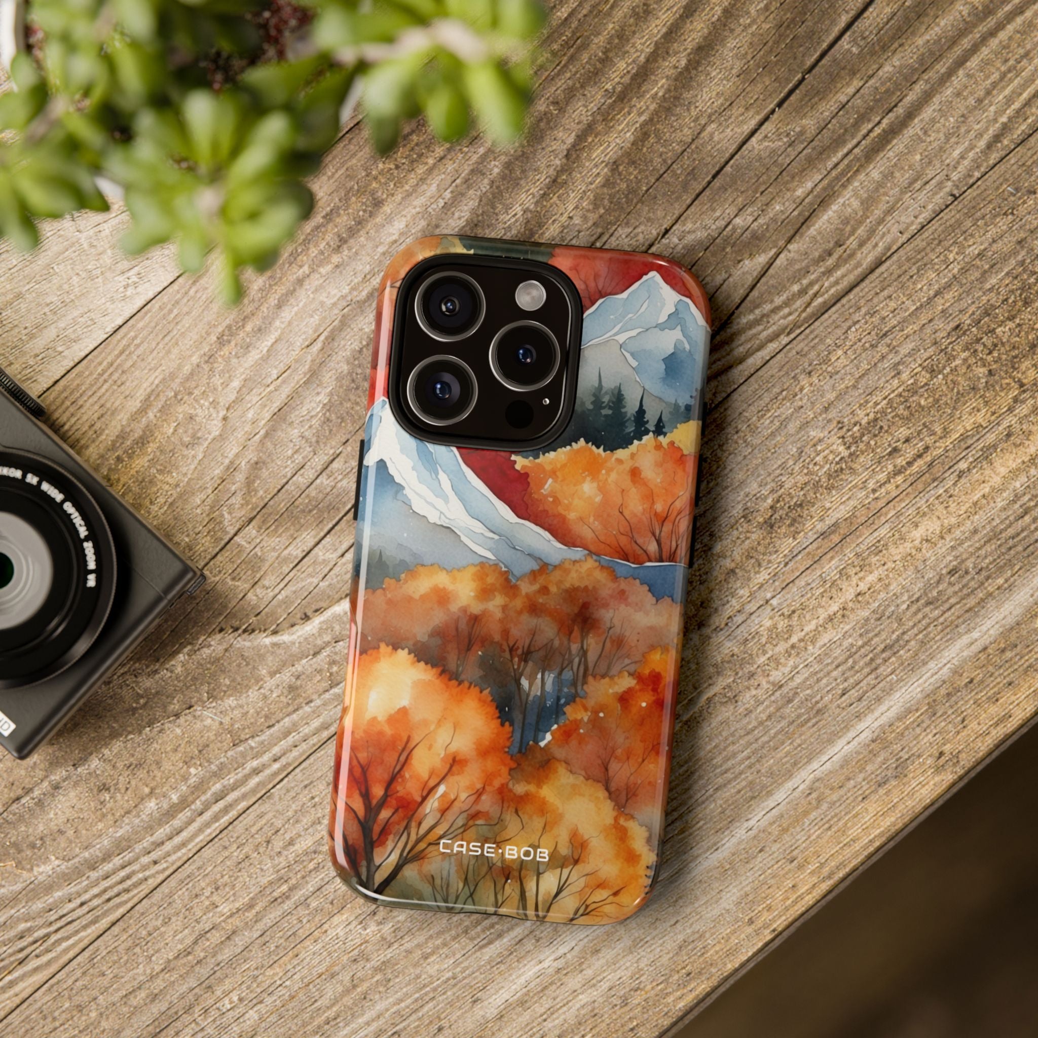 Snowy Peaks Autumn iPhone 16 Pro Case - Tough