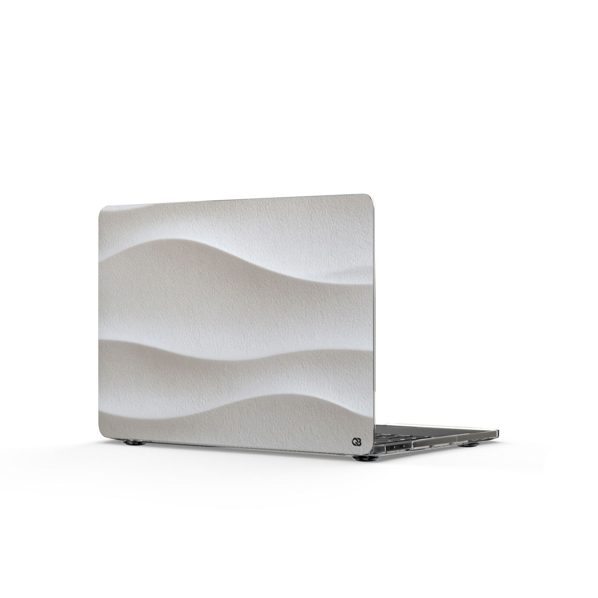 Sculpted Dune Relief · Clear Hard Case for MacBook · White