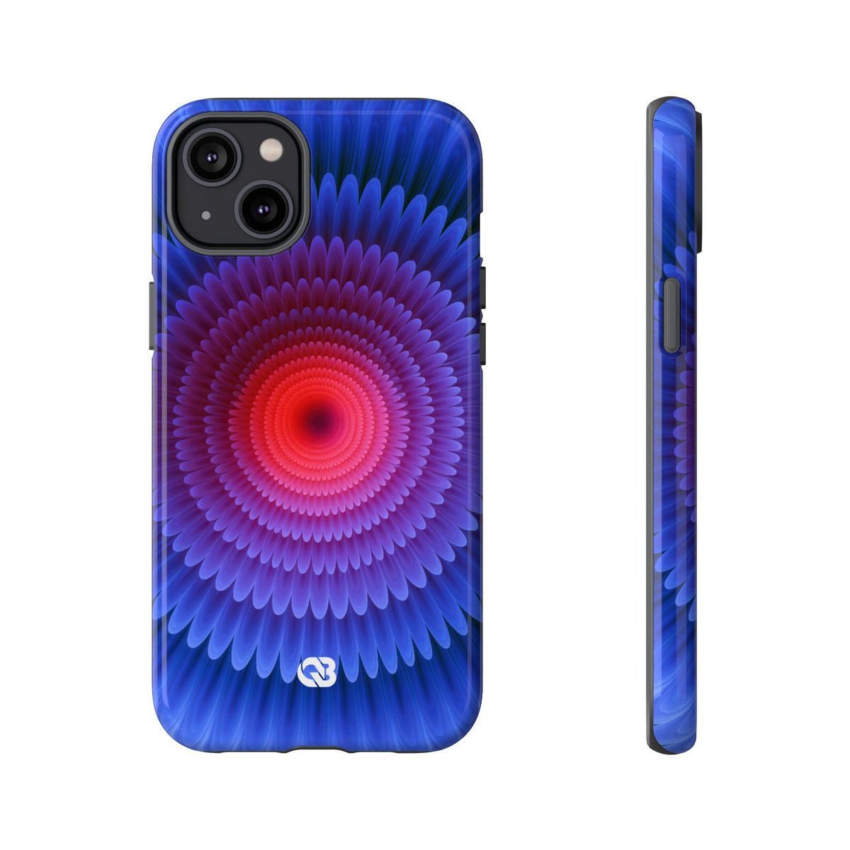 Radial Spectrum Bloom · Tough Phone Case for iPhone · Blue