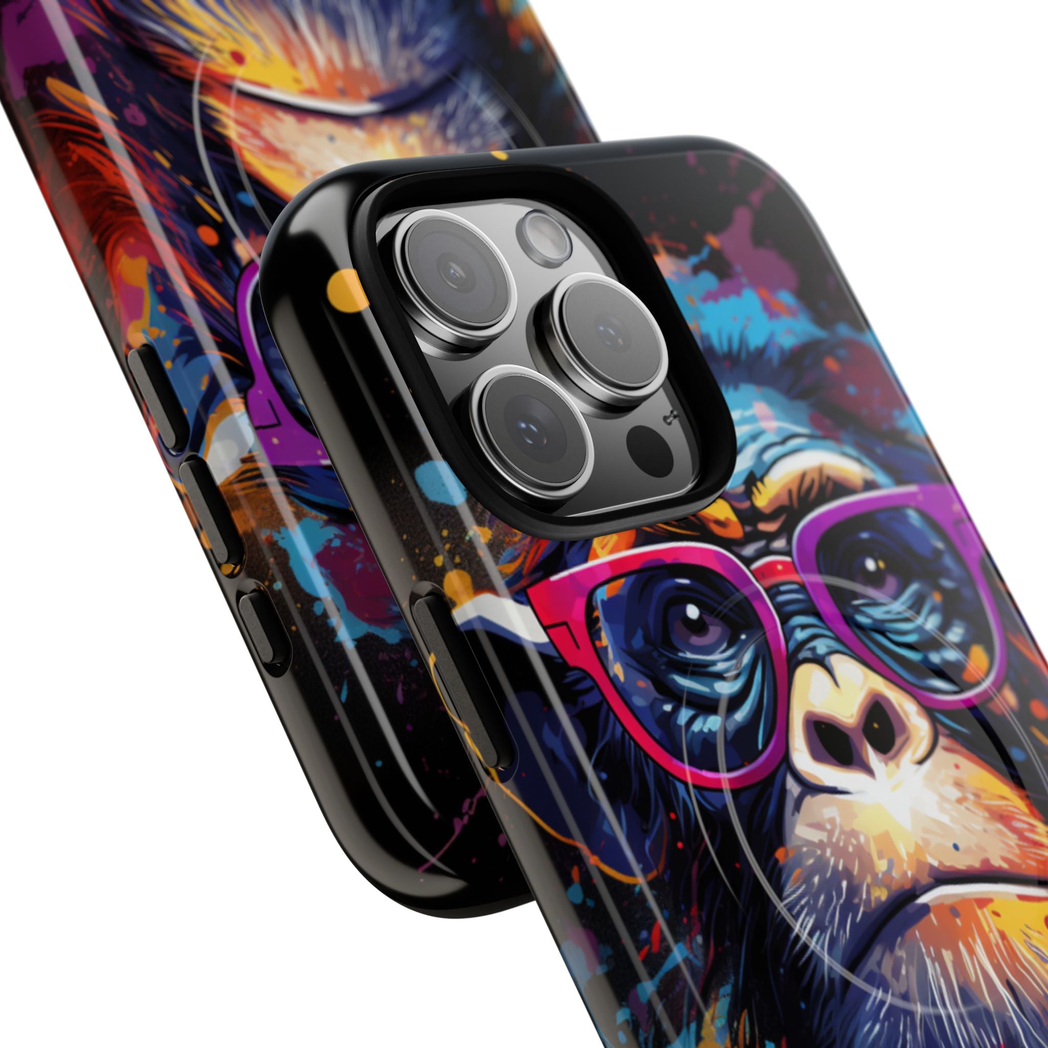 Neon Splatter Primate · Tough+ Magsafe