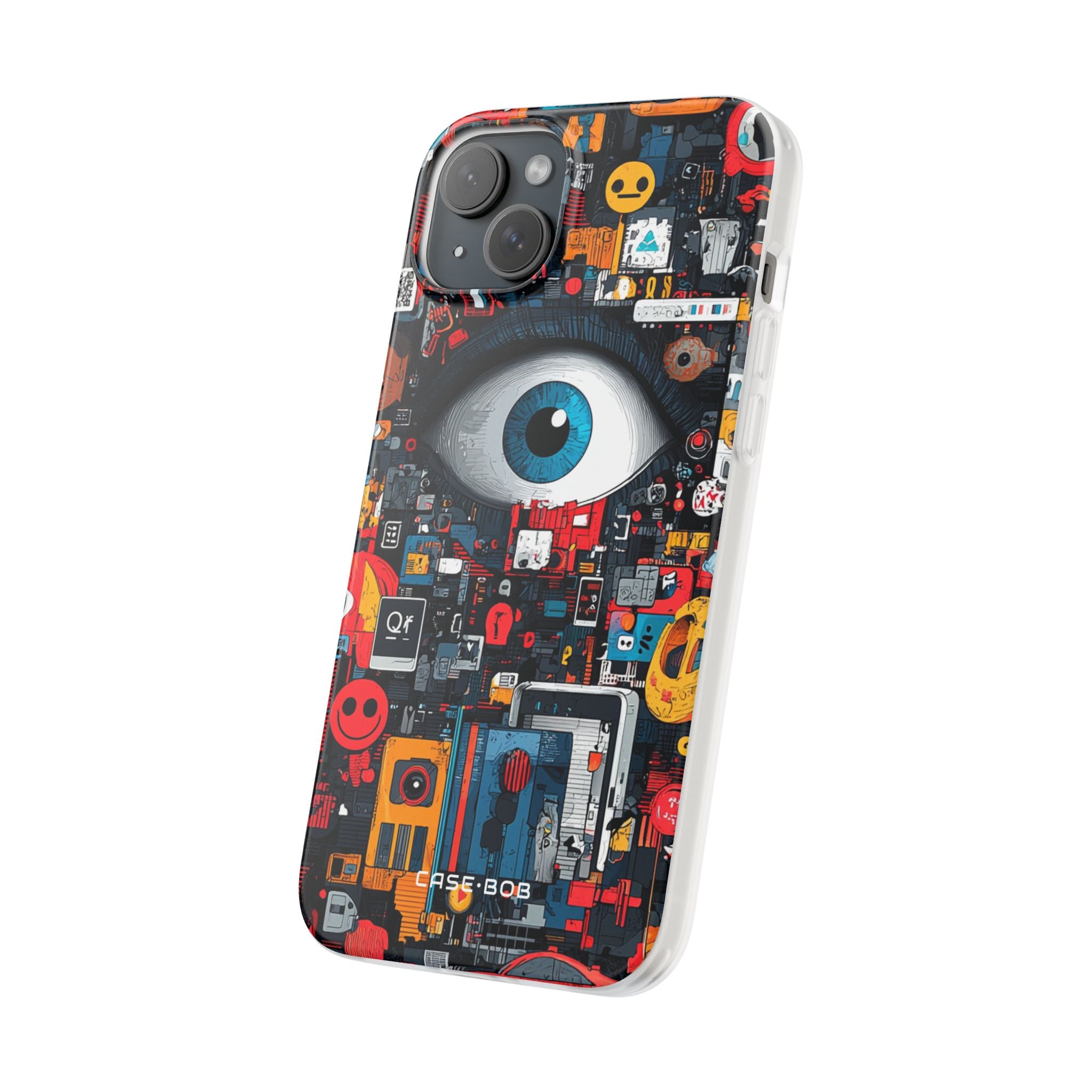Digital Eye Blue iPhone 15 Plus Case - Soft