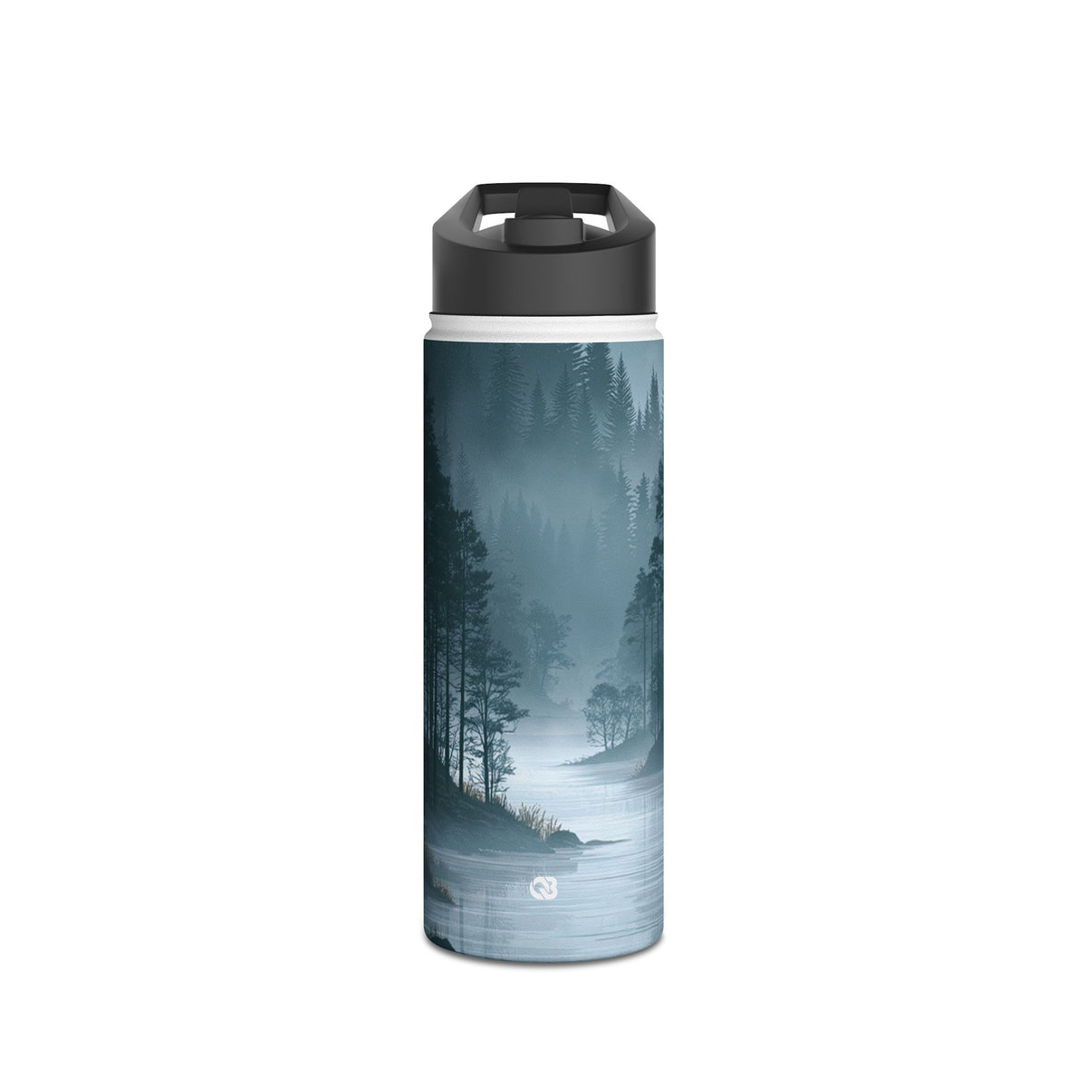 Silent Nordic Fjord · Insulated Water Bottle · Blue