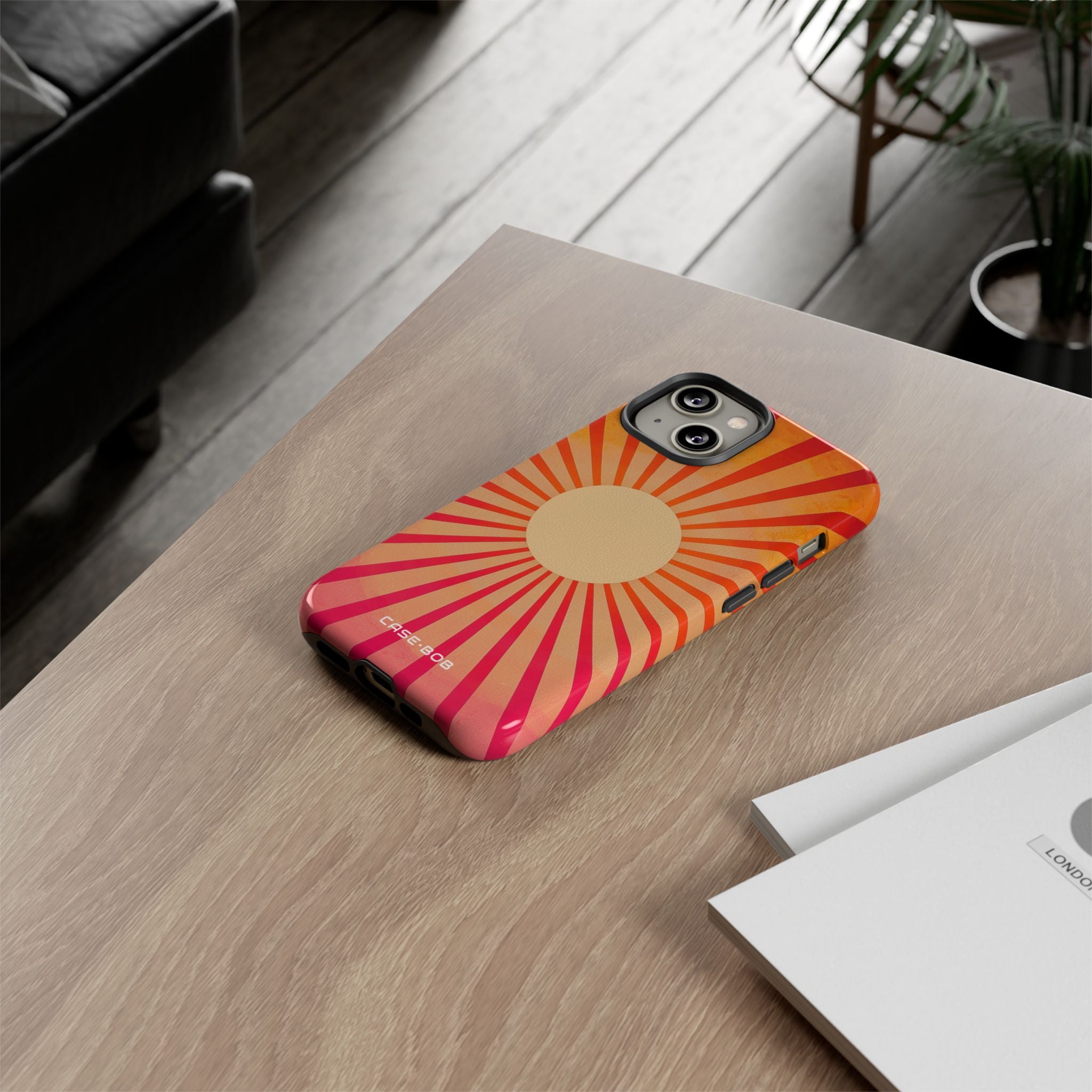 Sunburst Radiance iPhone 14 -kova suojakotelo