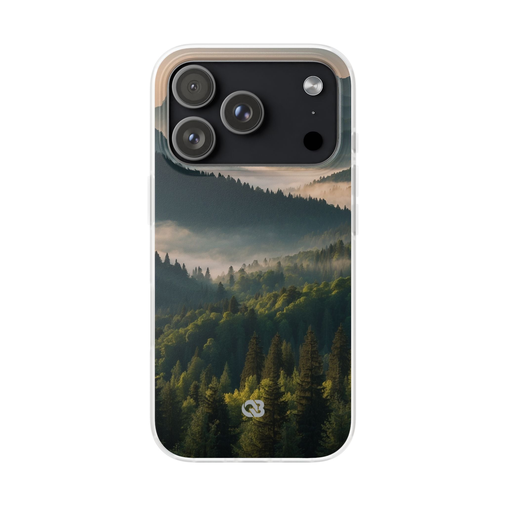 Foggy Mountain Ridge · Soft Phone Case for iPhone
