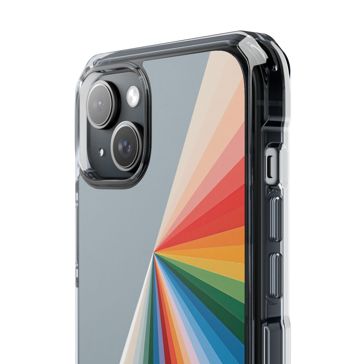 Grey Impact MagSafe Phone Case for iPhone - Slate Prism Burst