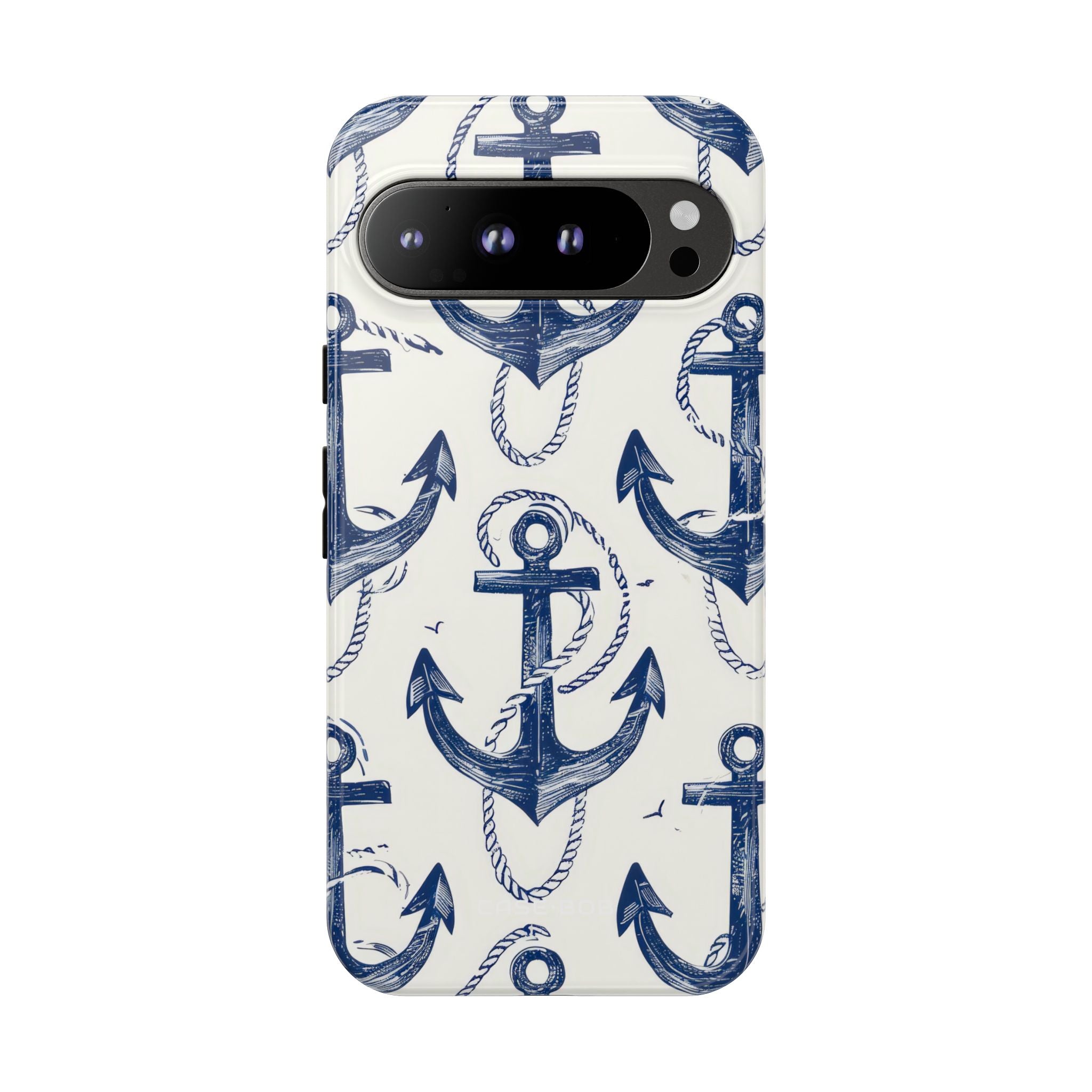 Navy Anker Schlaufe Google Pixel 9 Pro XL Case - Tough
