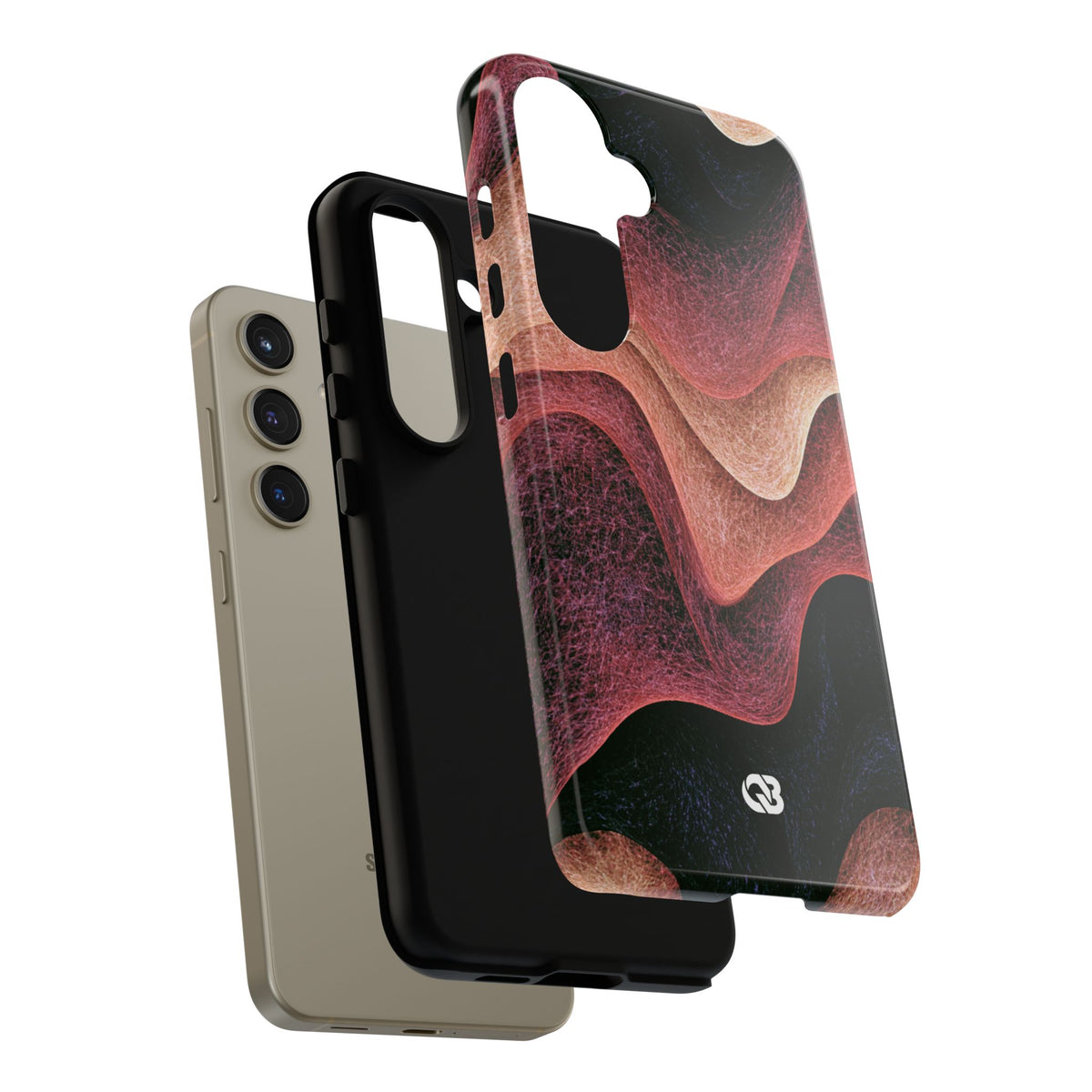 Rose Contour Waves · Tough Phone Case for Samsung · Pink