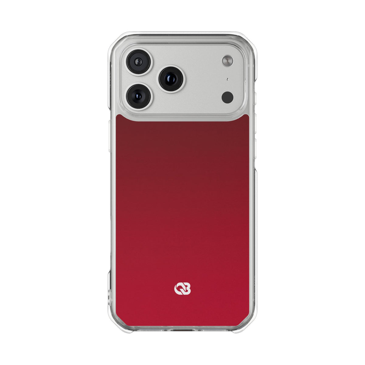 Velvet Crimson · Clear Impact Magnetic Phone Case for iPhone · Red