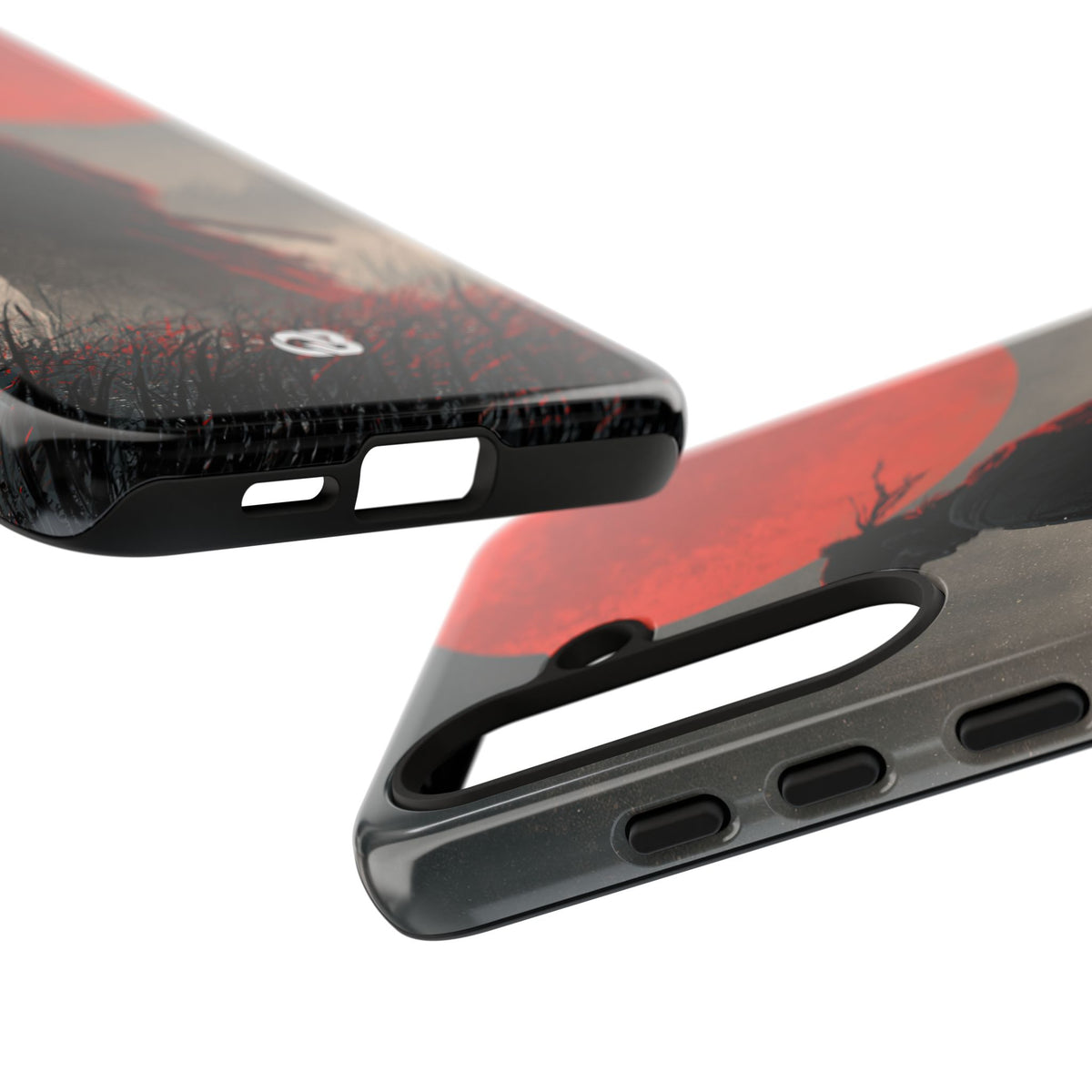 Crimson Moon Ronin · Tough Phone Case for Samsung · Black