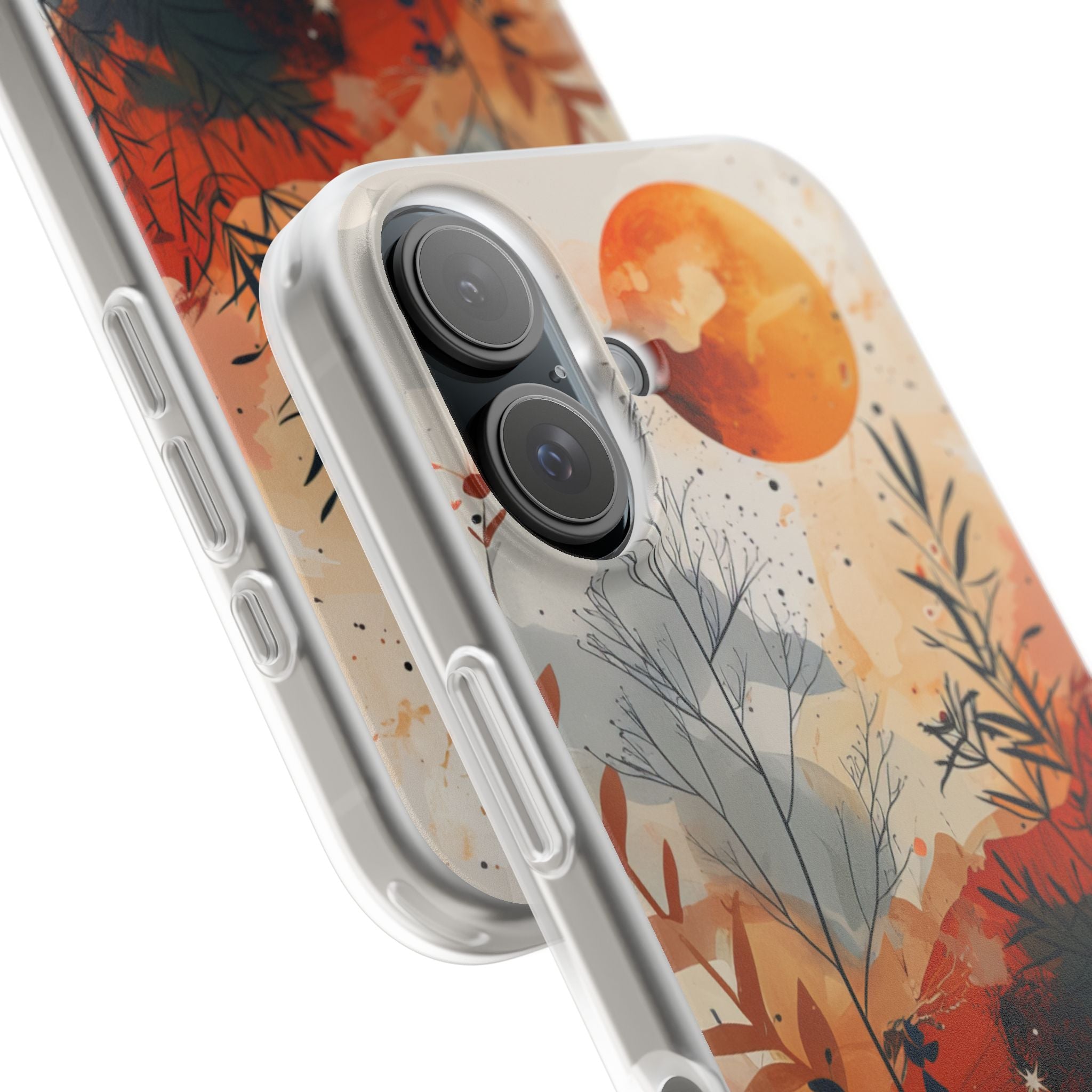 Orange Solstice iPhone 16 Case - Soft