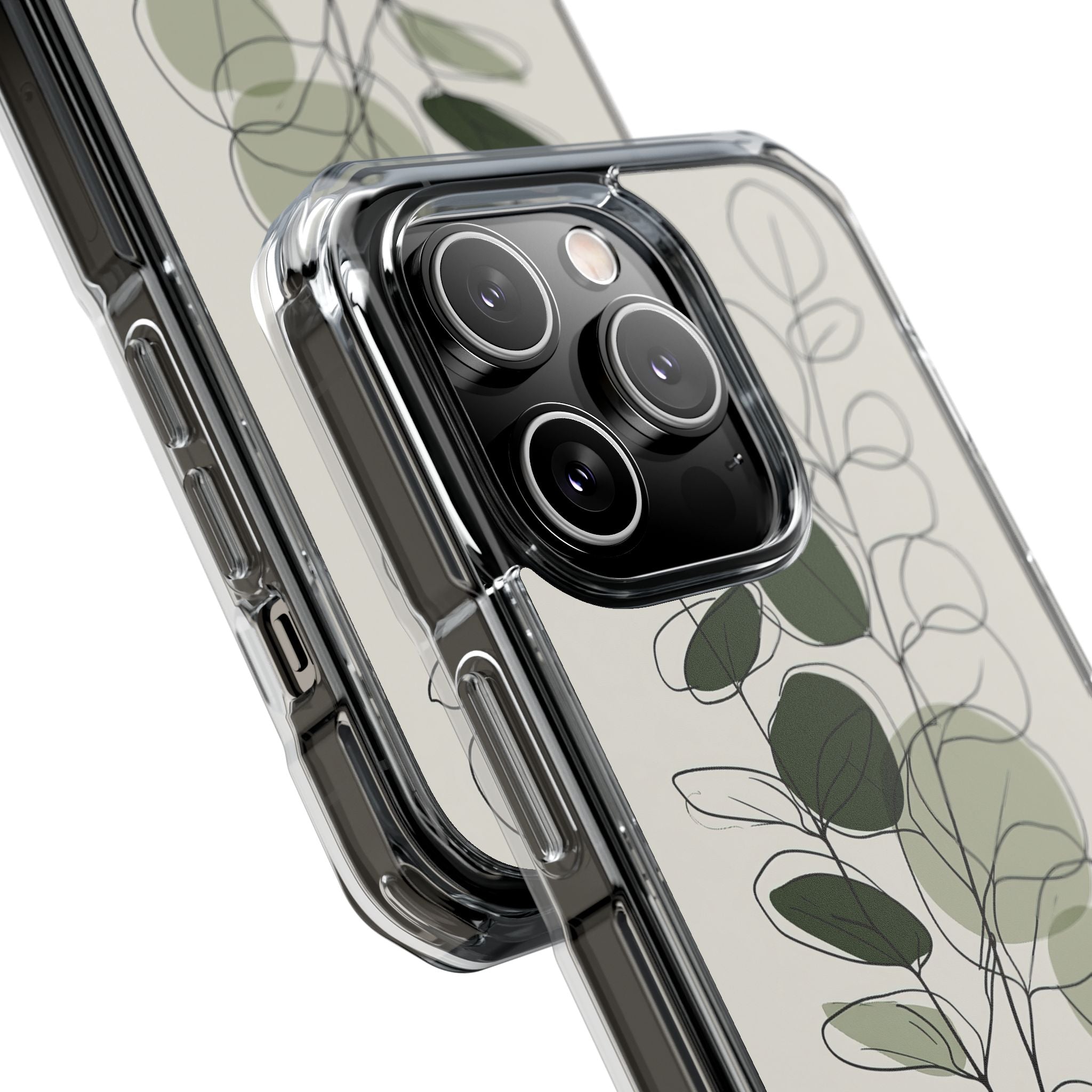 Green Impact MagSafe Phone Case for iPhone - Muted Eucalyptus Sketch