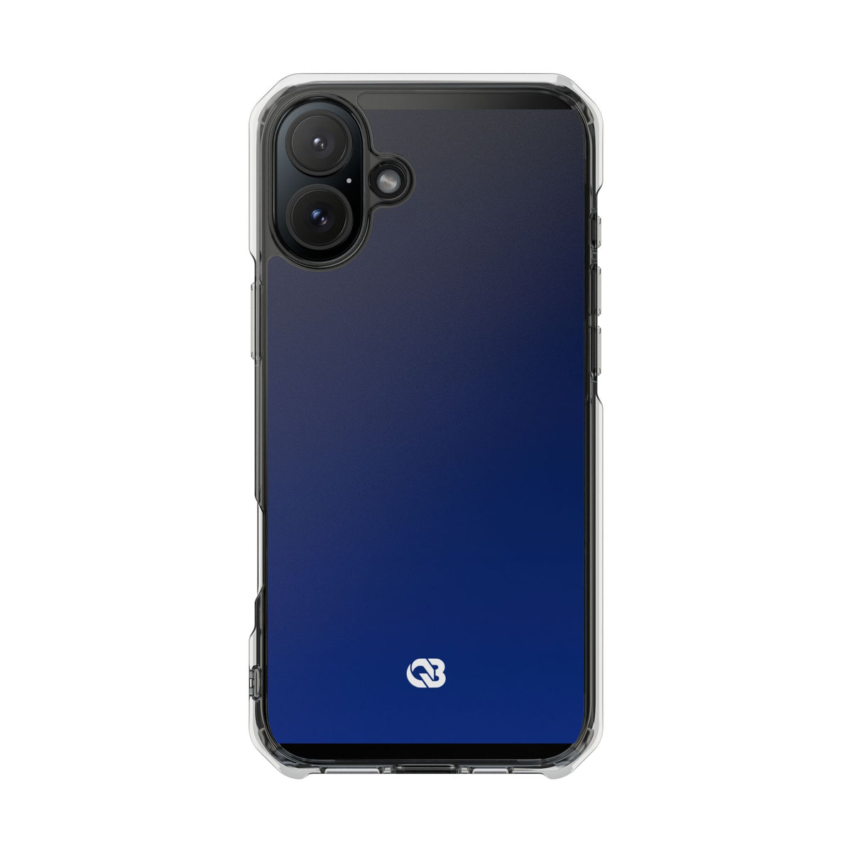 Midnight Cobalt Gradient · Clear Impact Magnetic Phone Case for iPhone · Blue