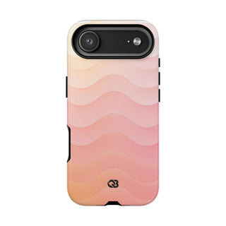 Blush Horizon Waves · Tough Phone Case for iPhone · Pink